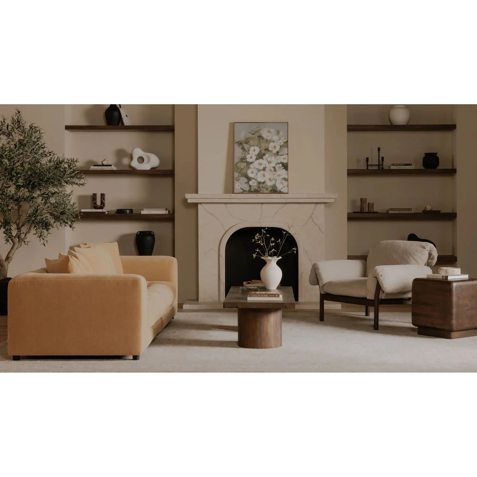 Moe's Home Collection Cardero Beige Lounge Chair - Image 2