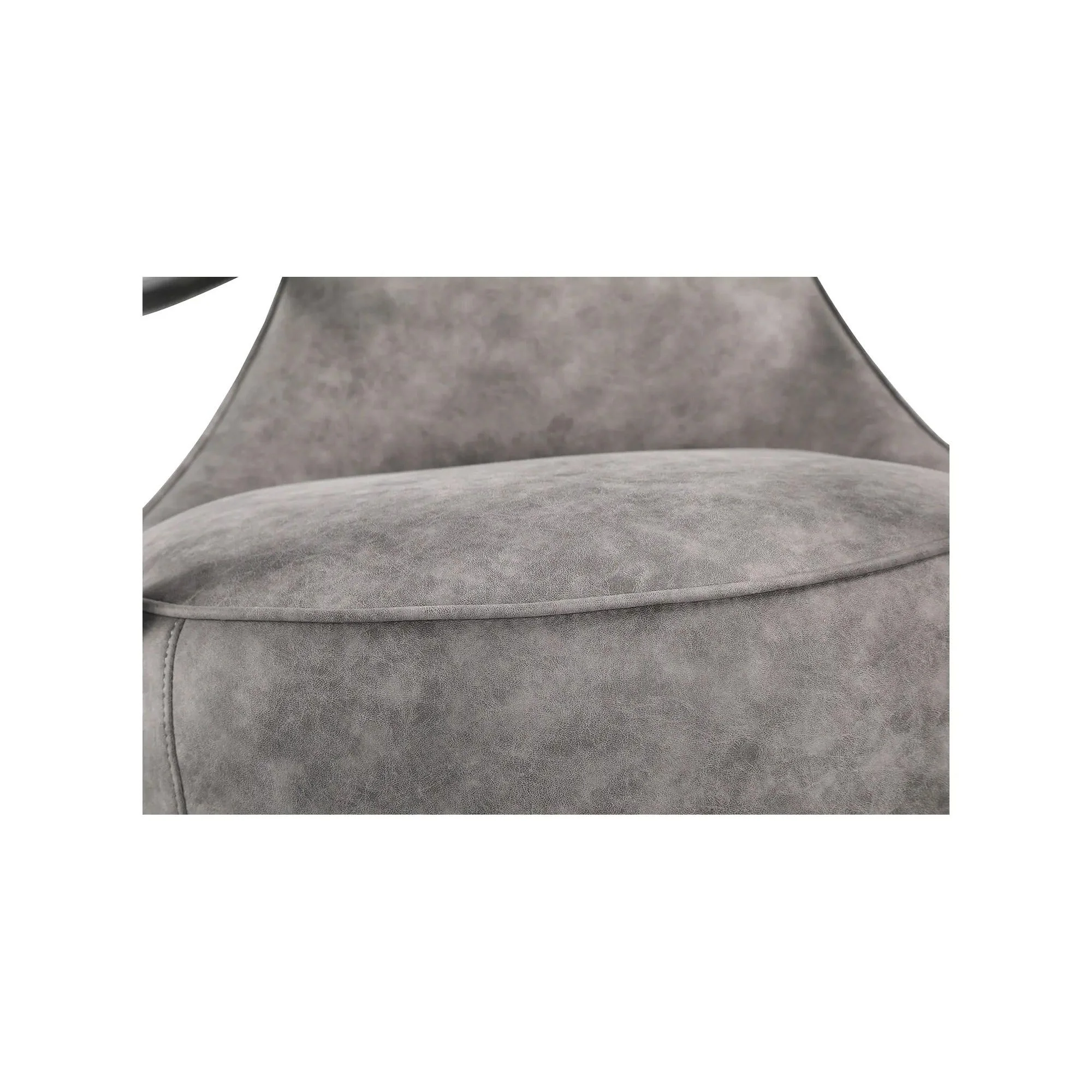 Moe's Home Collection Carlisle Grey Velvet Club Chair - Image 6