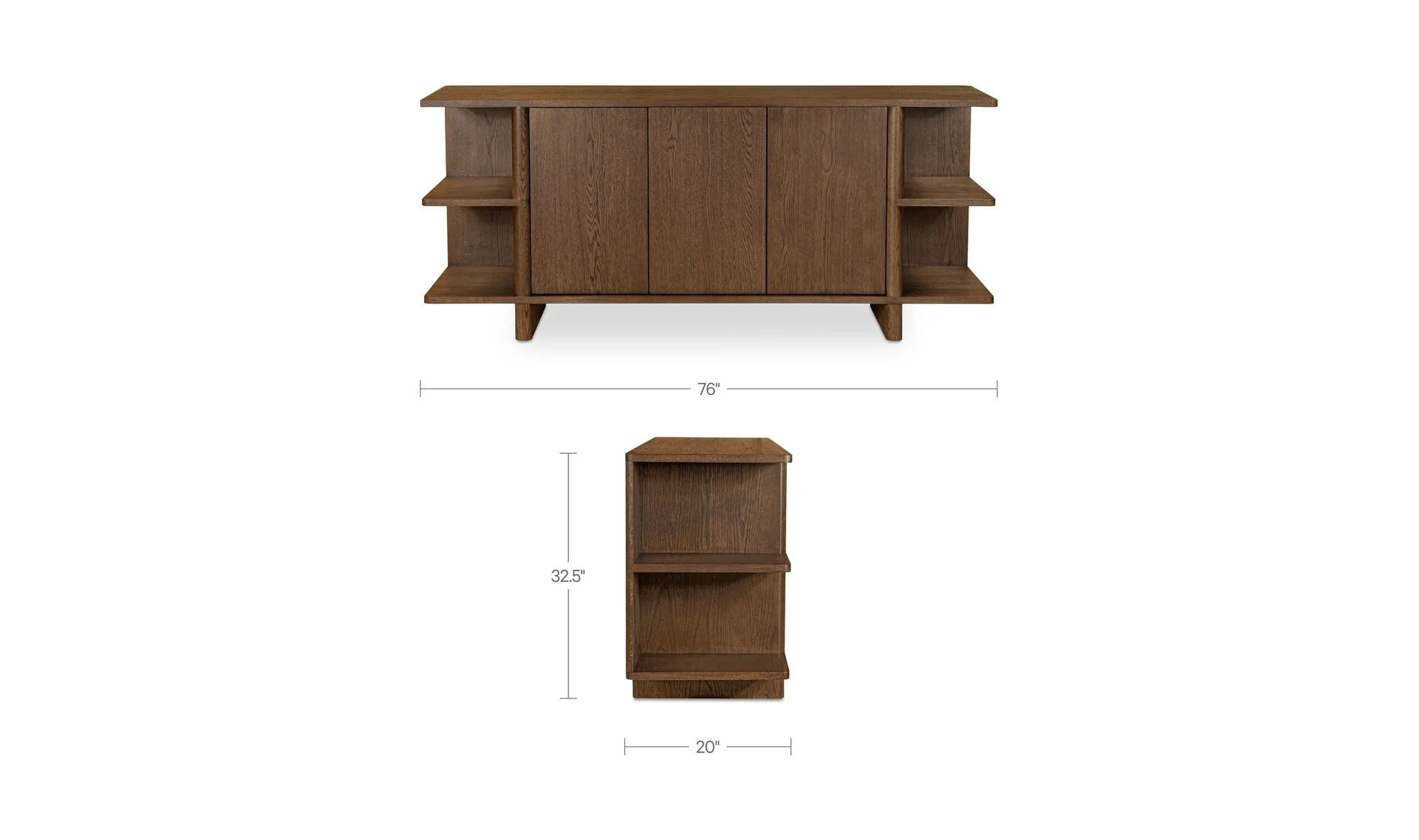 Moe's Home Casey Sideboard Dark Brown - Image 11