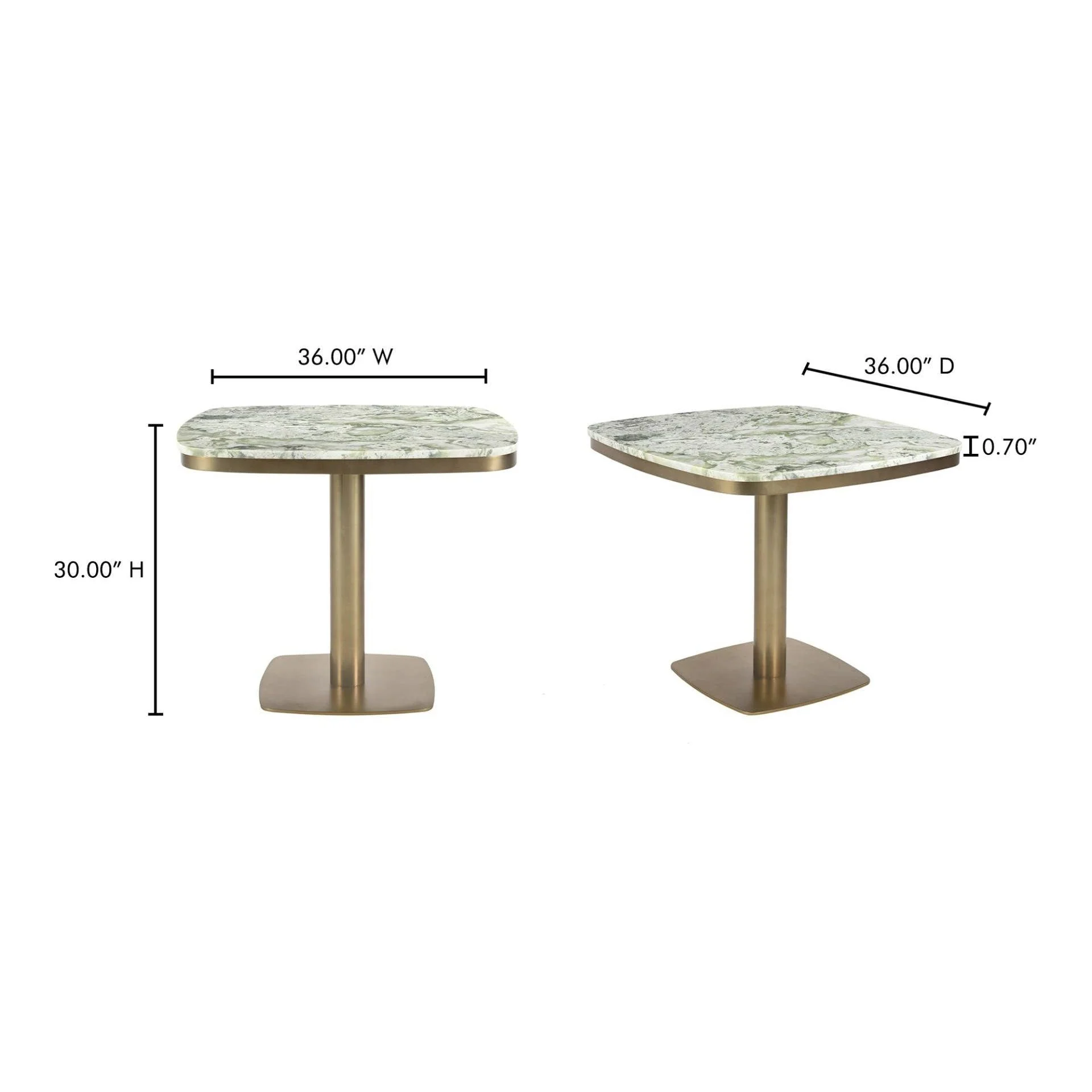 Moe's Home Celeste Cafe Table Green Onyx Marble - Image 17