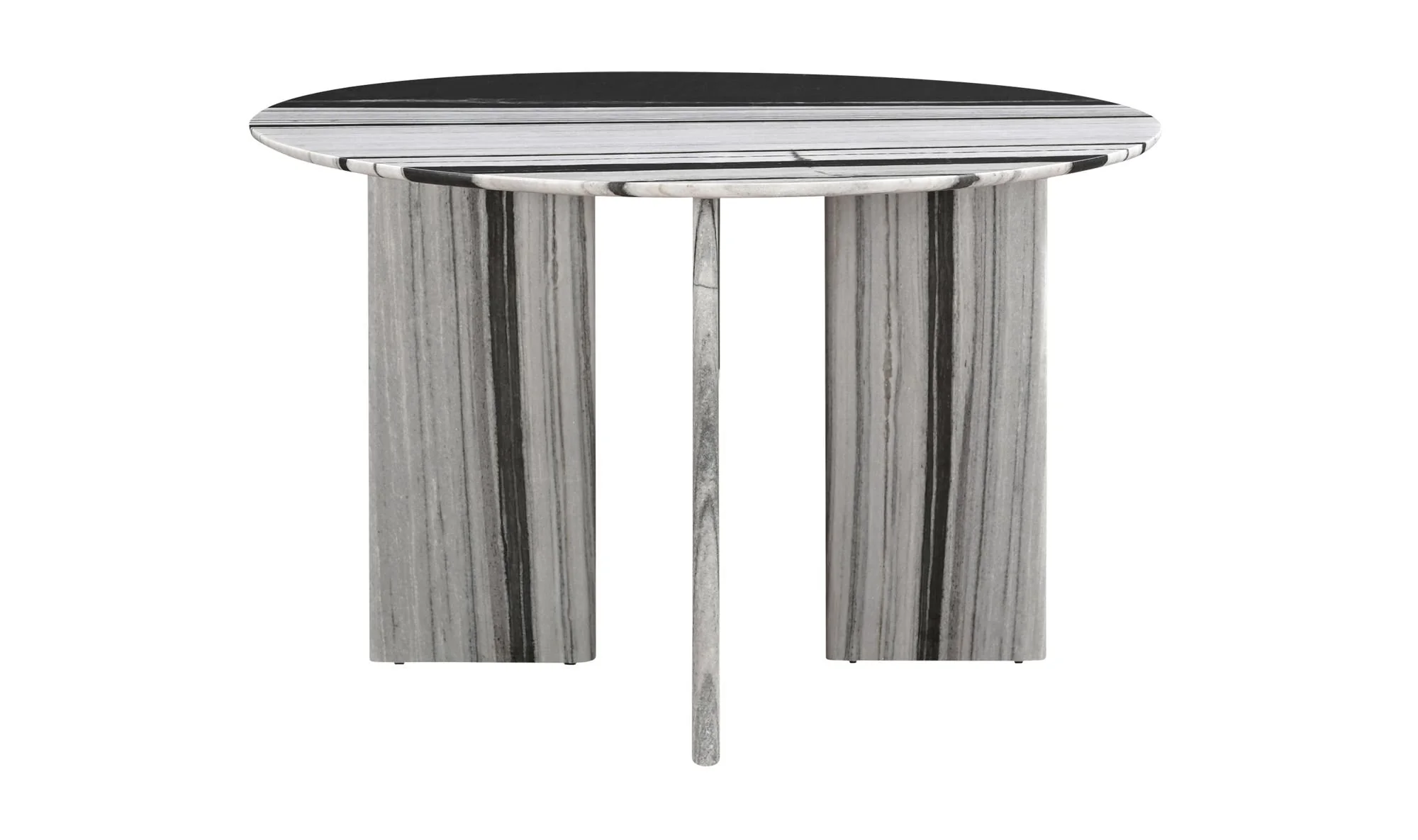 Moe's Home Celia Round Dining Table Panda Marble