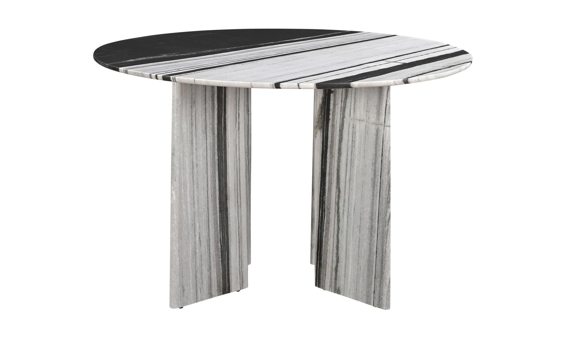 Moe's Home Celia Round Dining Table Panda Marble - Image 5