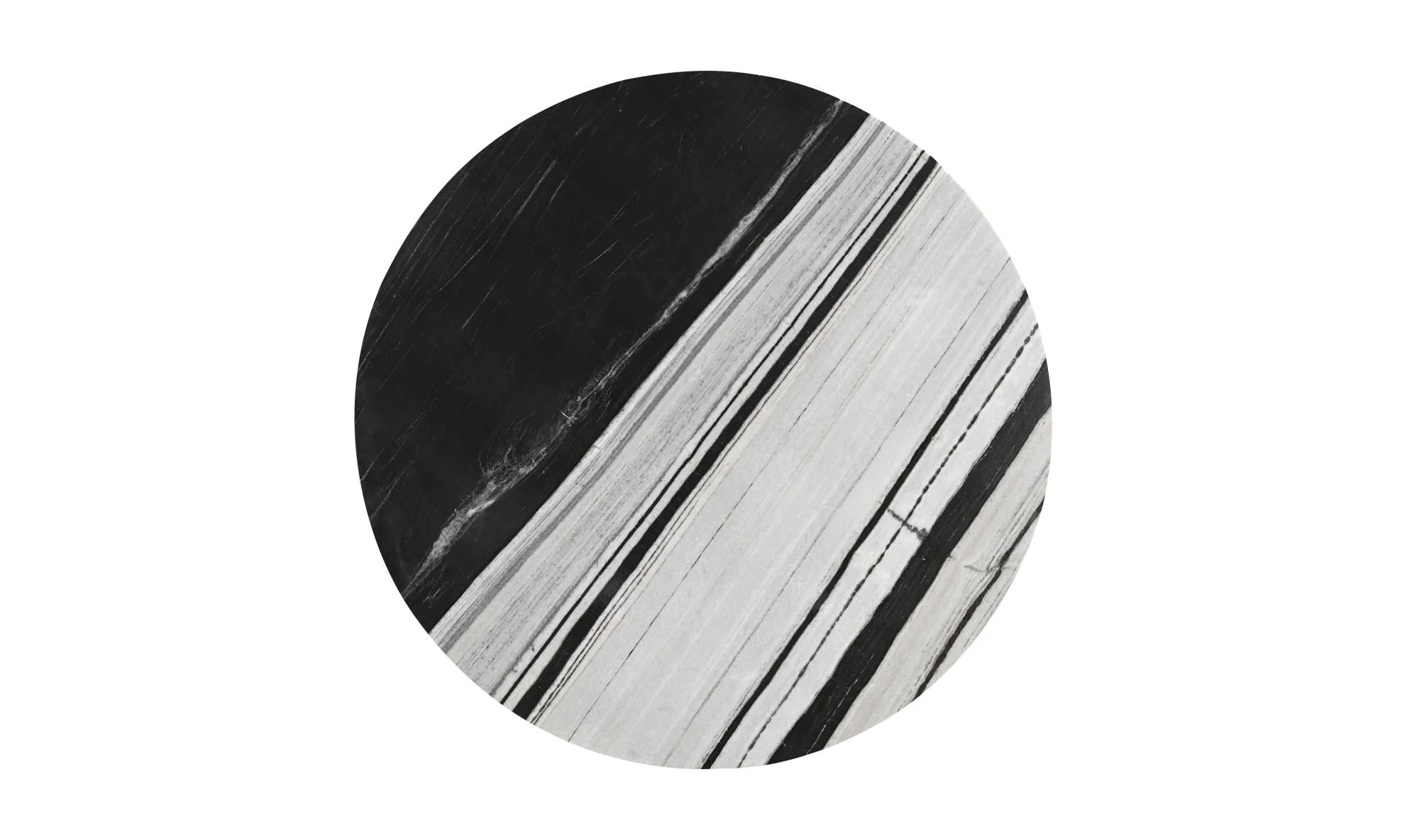 Moe's Home Celia Round Dining Table Panda Marble - Image 6