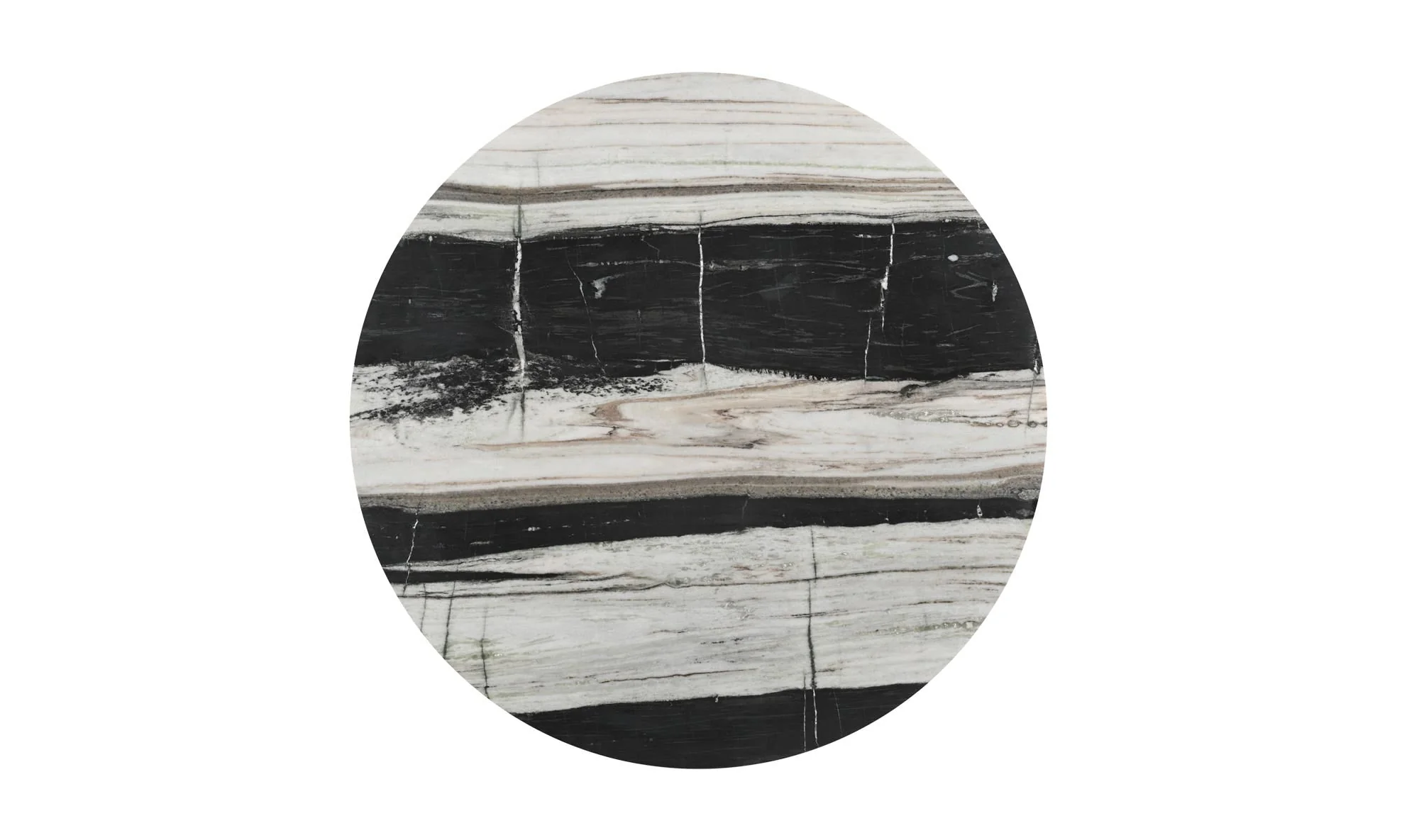 Moe's Home Celia Round Dining Table Panda Marble - Image 8