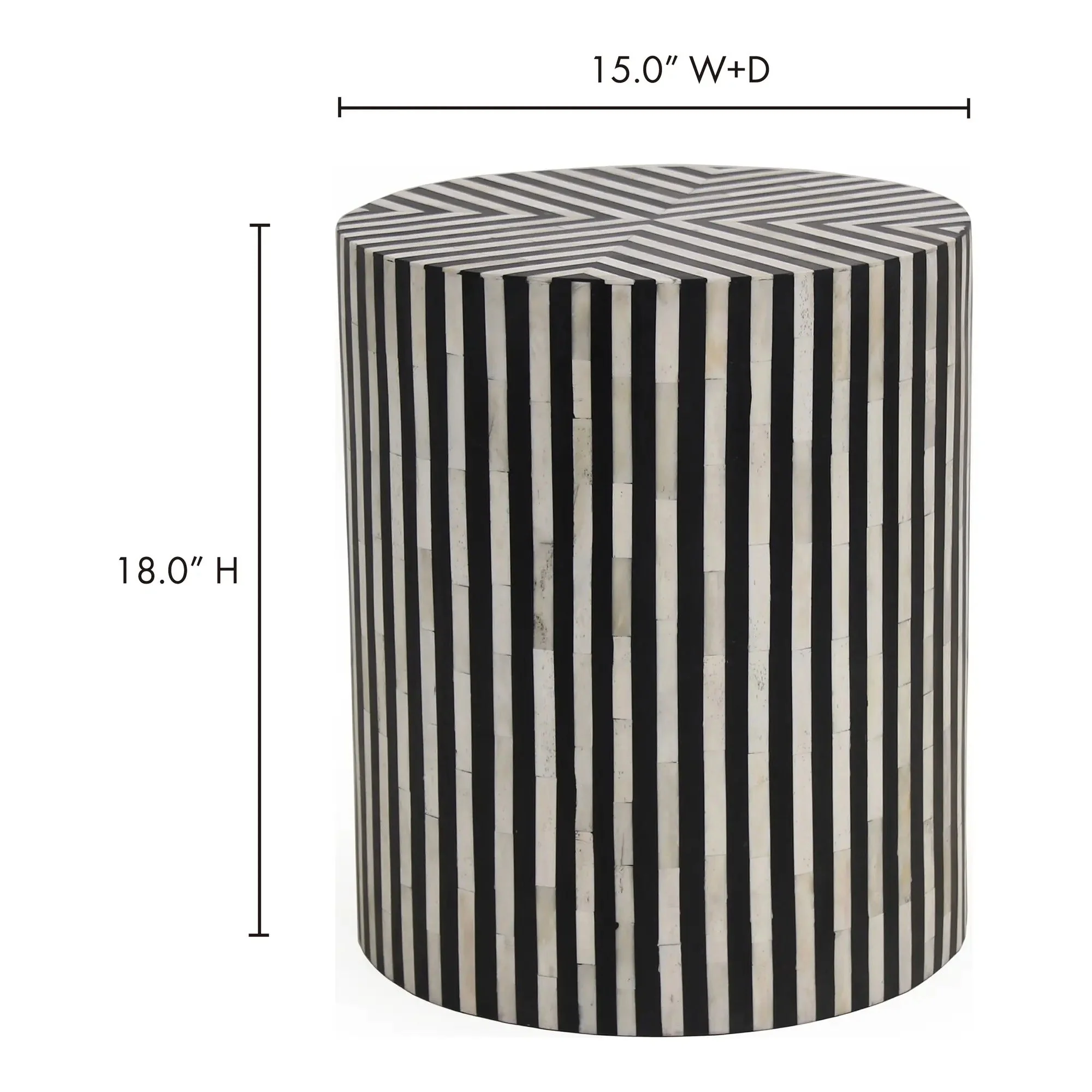 Moe's Home Collection Chameau Black Side Table - Image 6