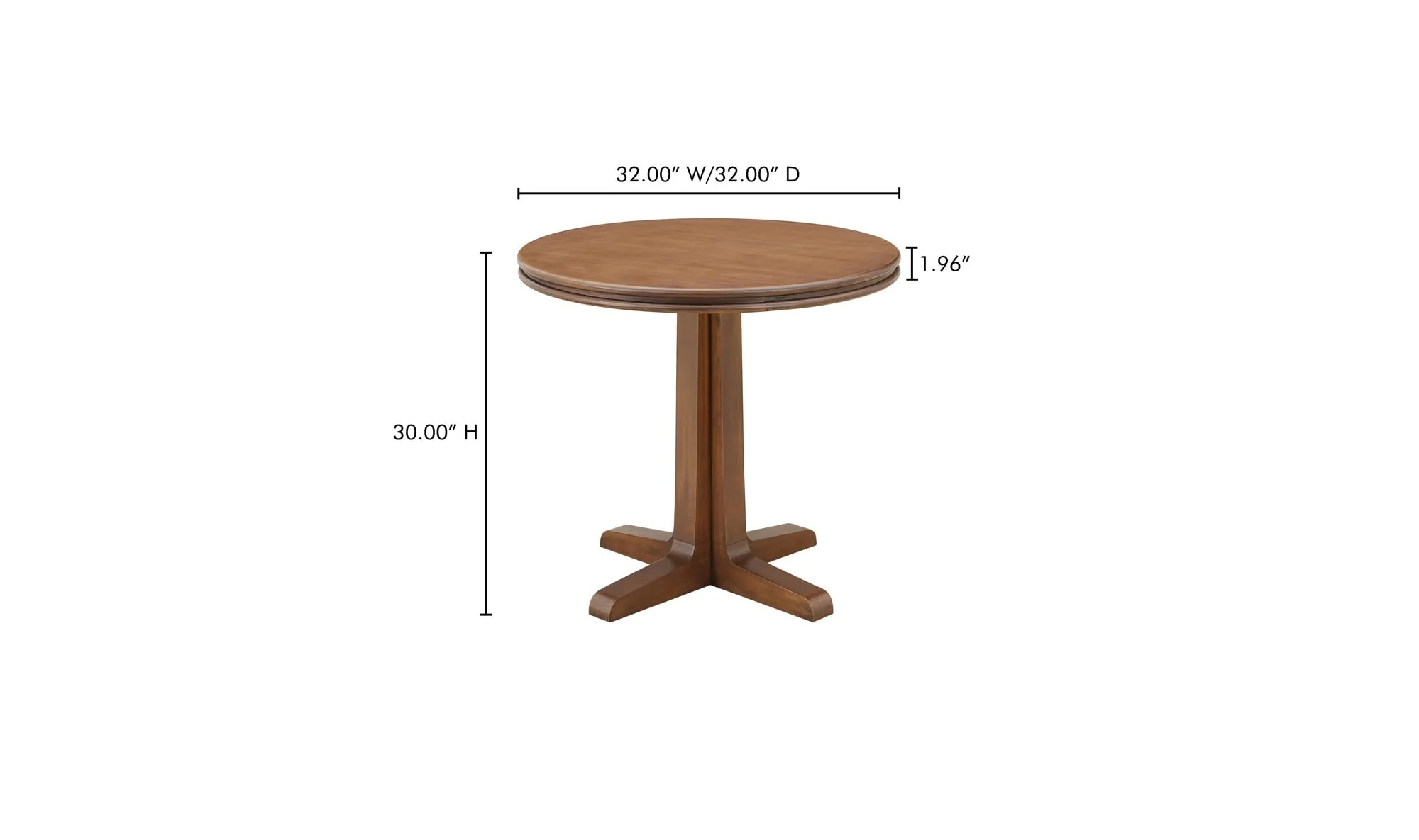 Moe's Home Charles Cafe Table Brown - Image 8