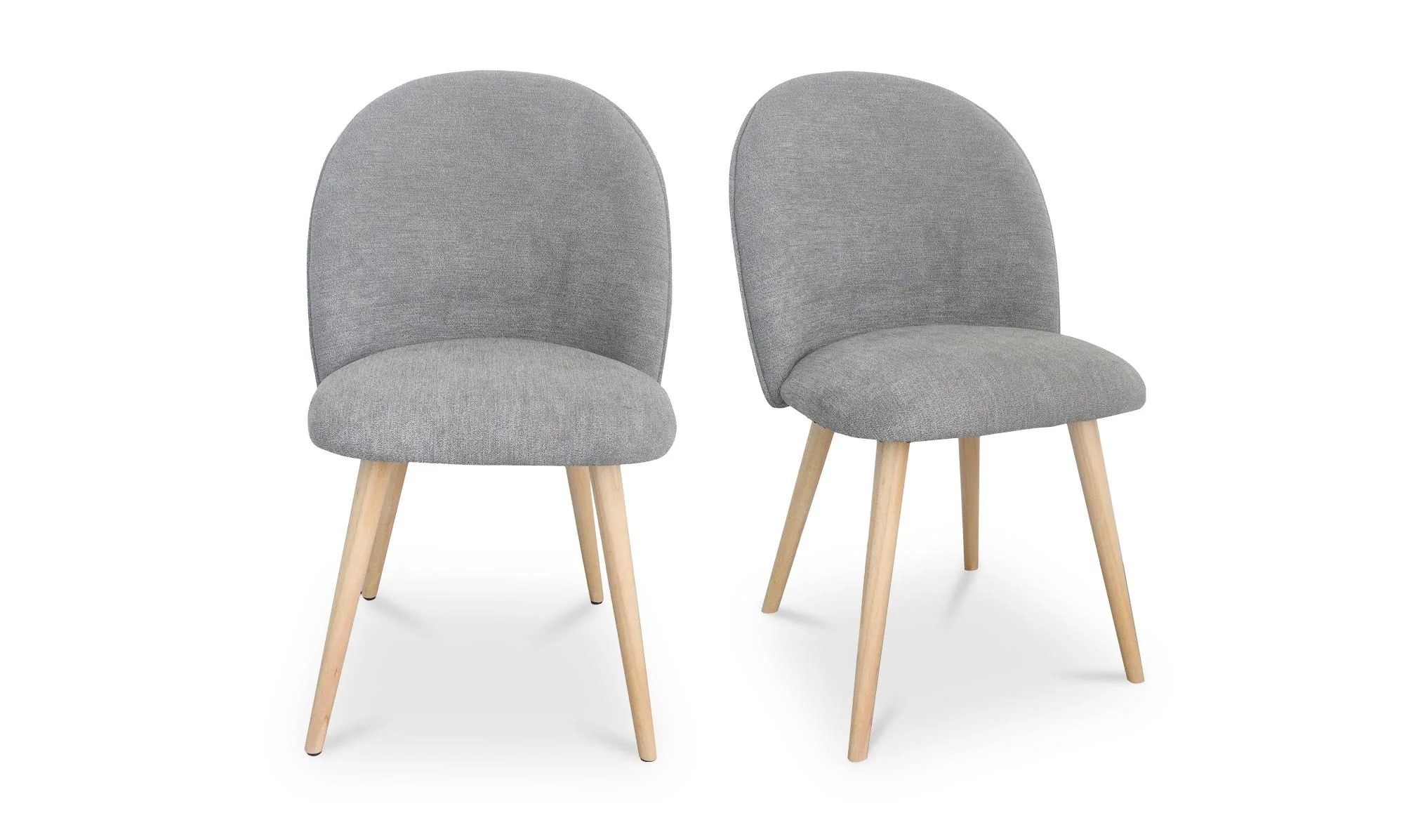 Moe's Home Clarissa Dining Chair Grey - Set Of Two