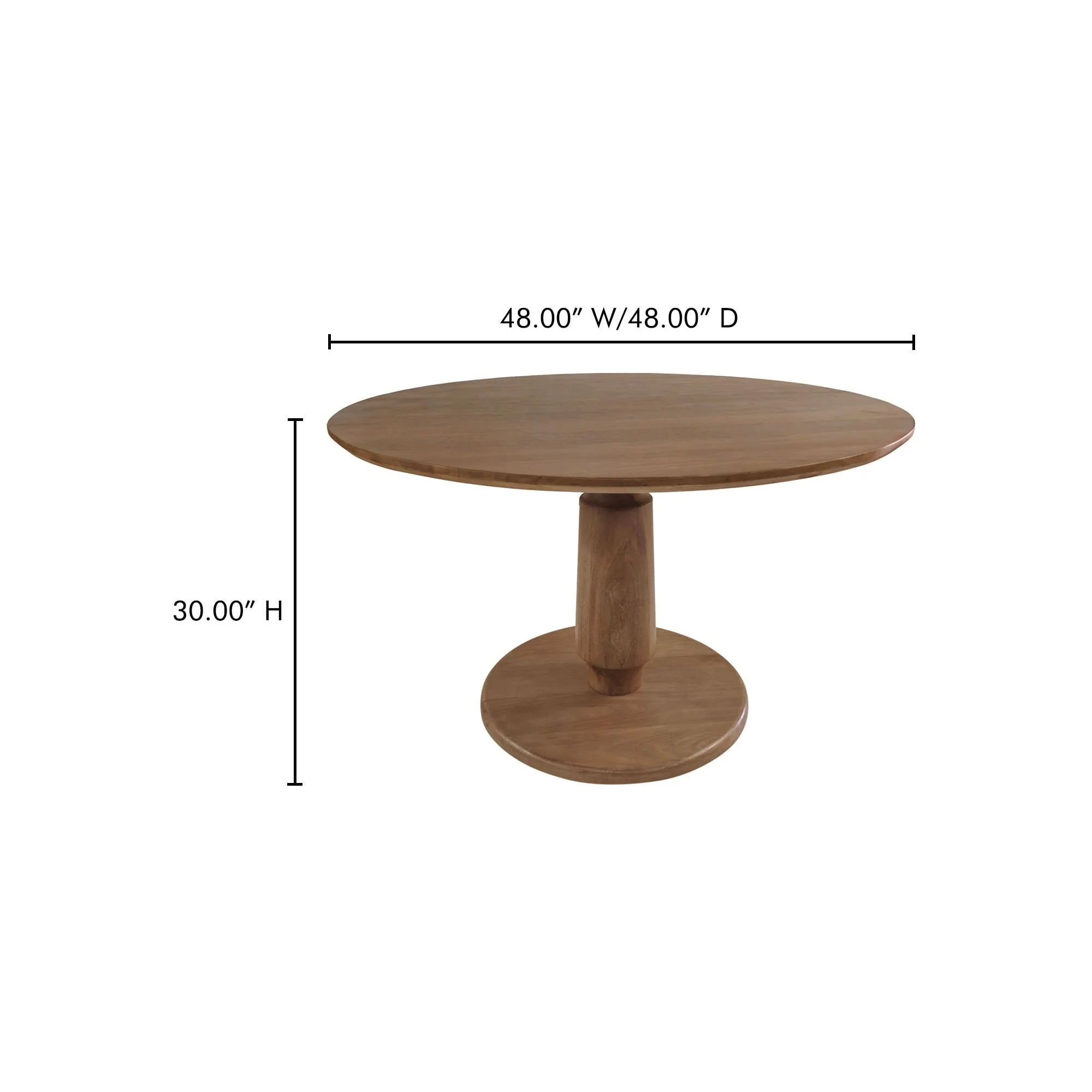 Moe's Home Clark Dining Table Brown - Image 10