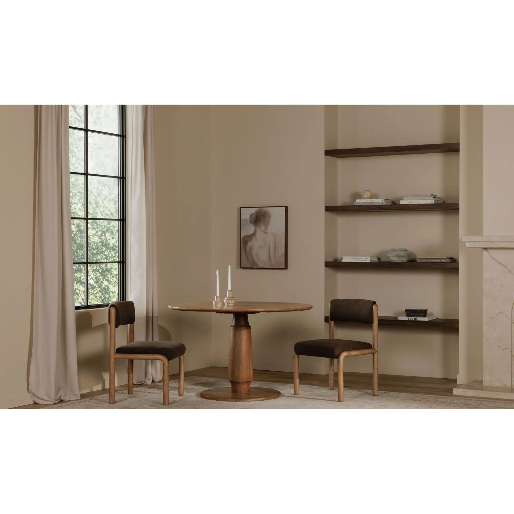 Moe's Home Clark Dining Table Brown - Image 2