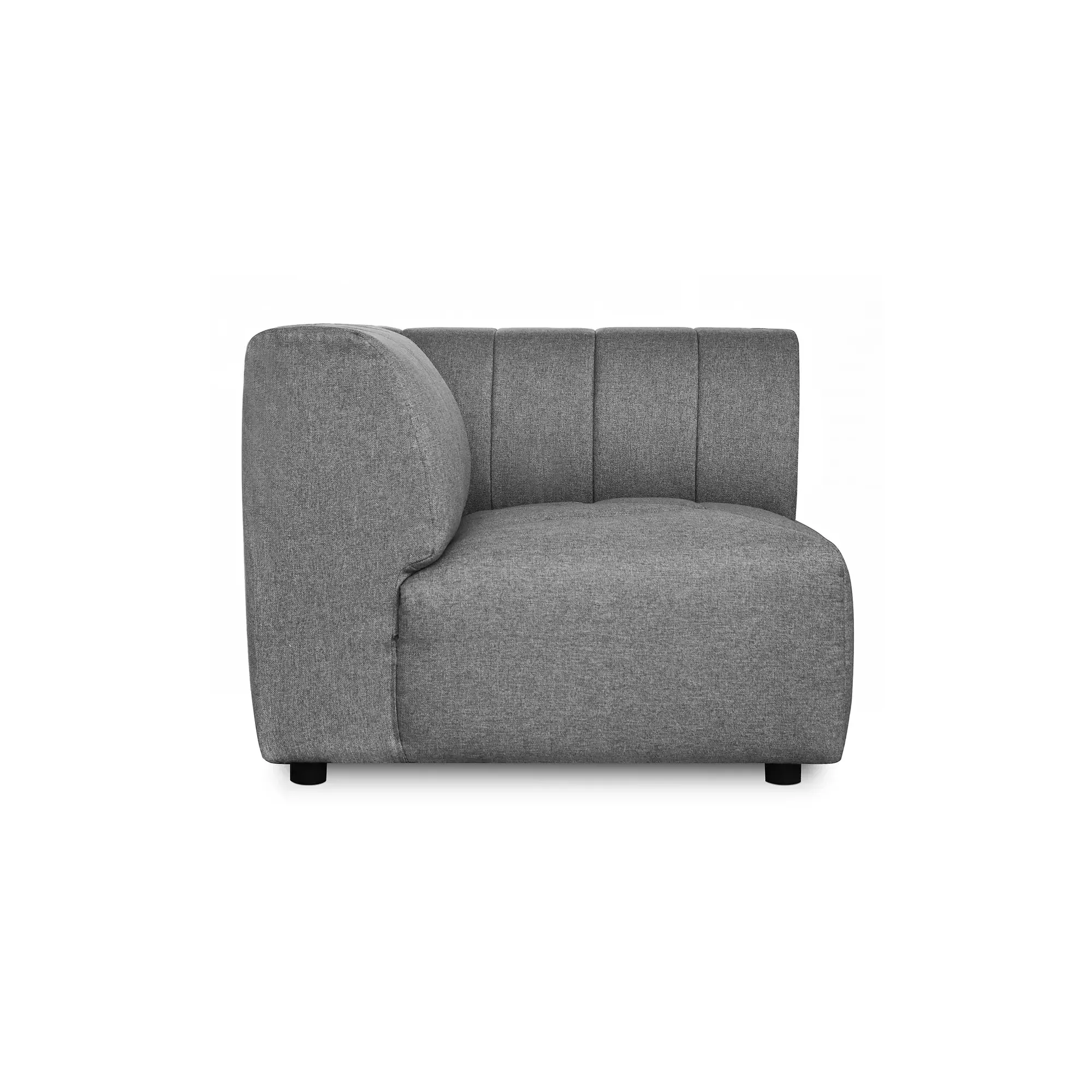 Moe's Home Collection Lyric Grey Corner Chair - Image 2