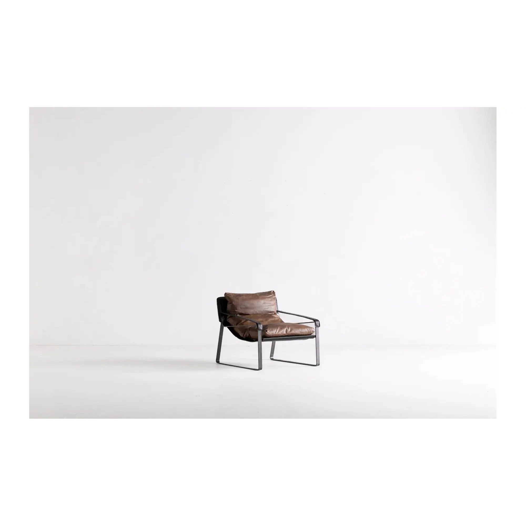 Moe's Home Collection Connor Cappuccino Leather Club Chair - Image 3