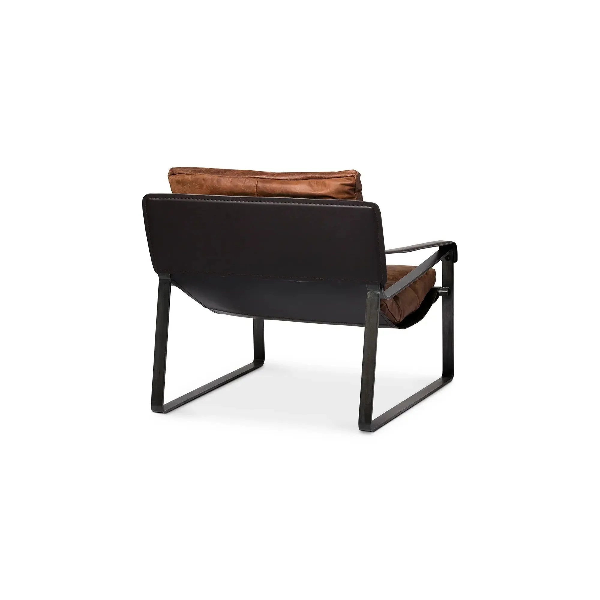Moe's Home Collection Connor Cappuccino Leather Club Chair - Image 8