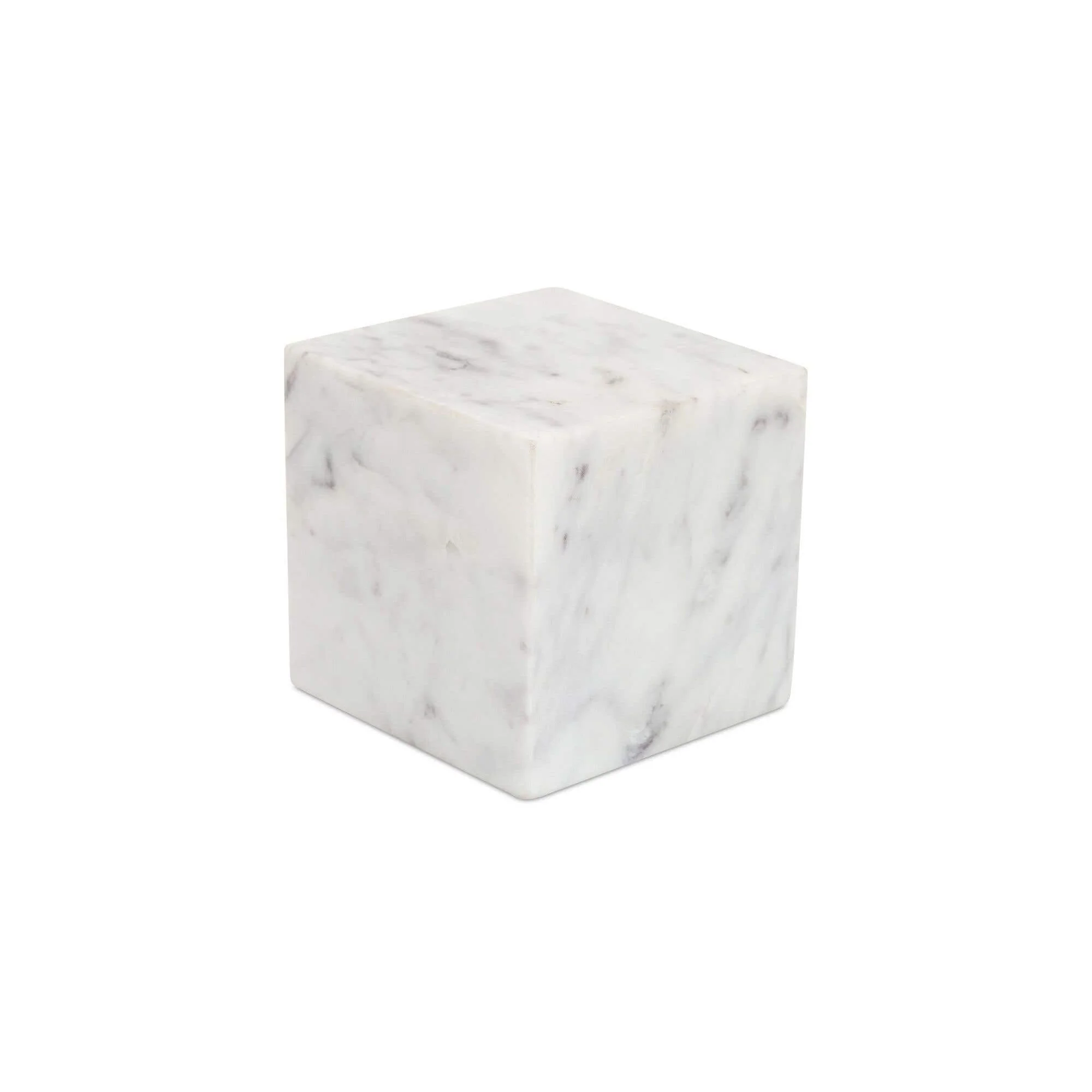 Moe's Home Cora Cube Tabletop Accent Banswara Purple White Marble - Image 4