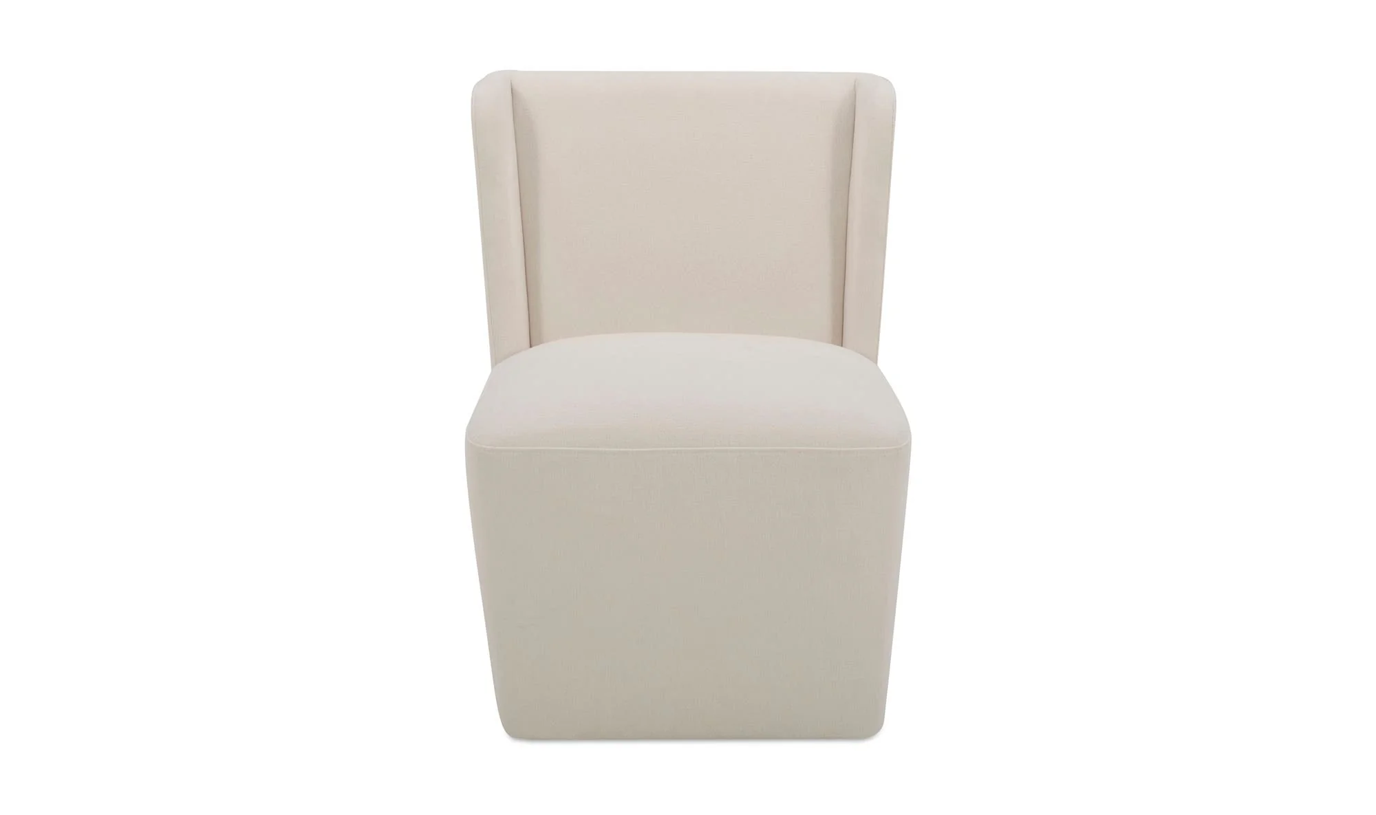 Moe's Home Cormac Rolling Dining Chair Cream