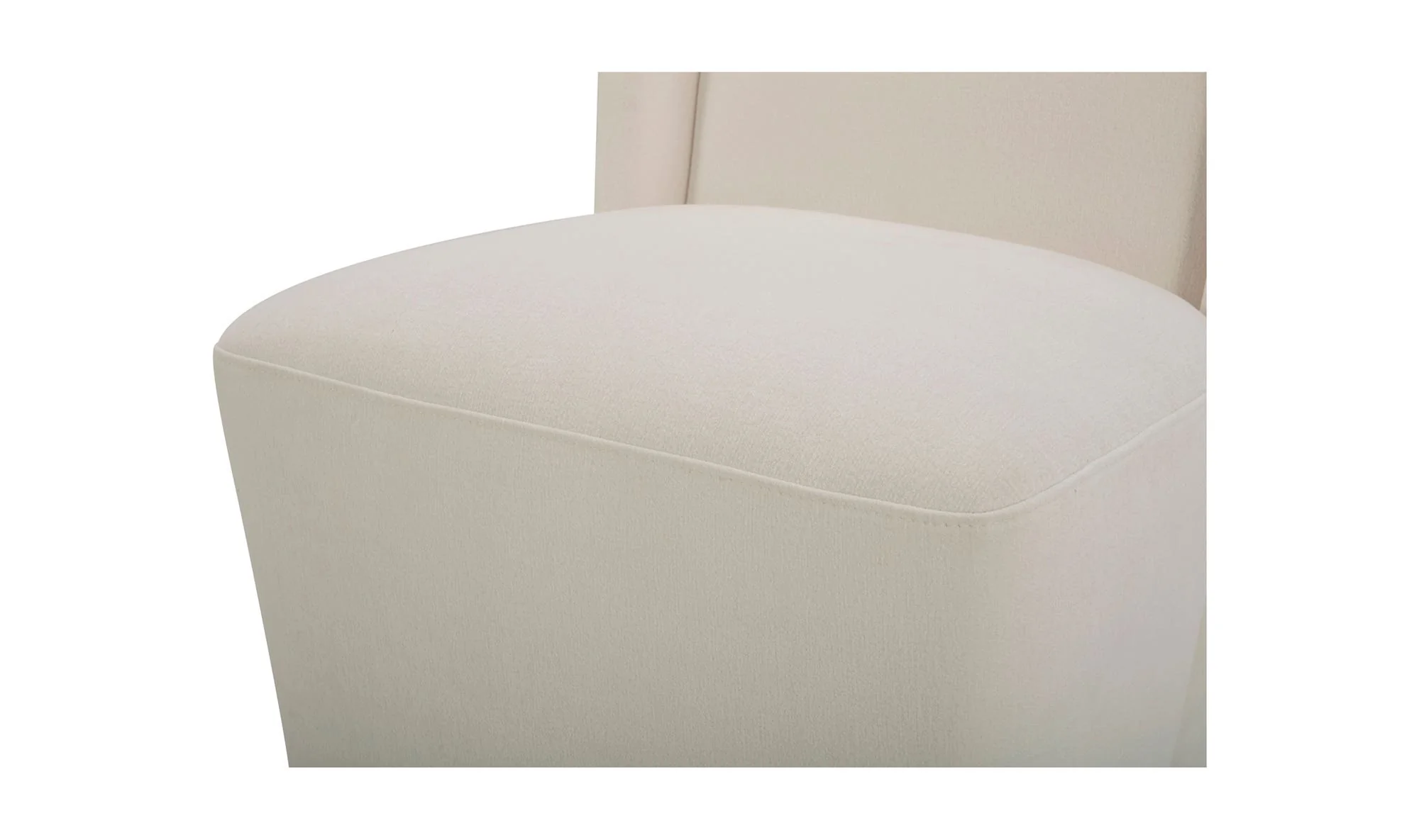 Moe's Home Cormac Rolling Dining Chair Cream - Image 8