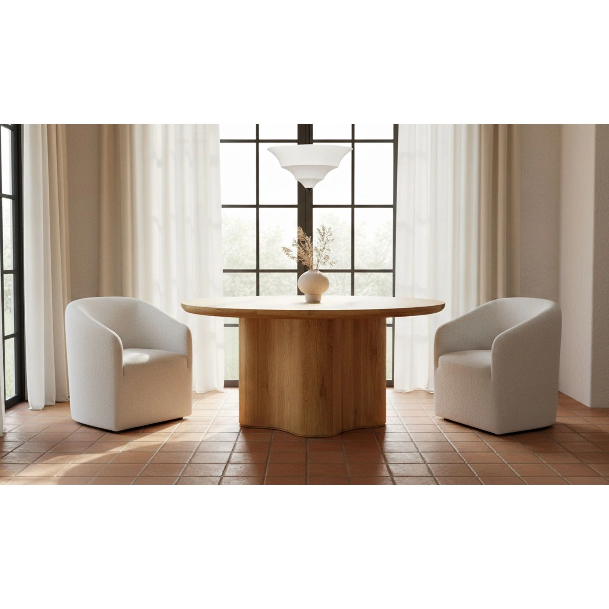 Moe's Home Corrina Pendant Lamp Large White - Image 2
