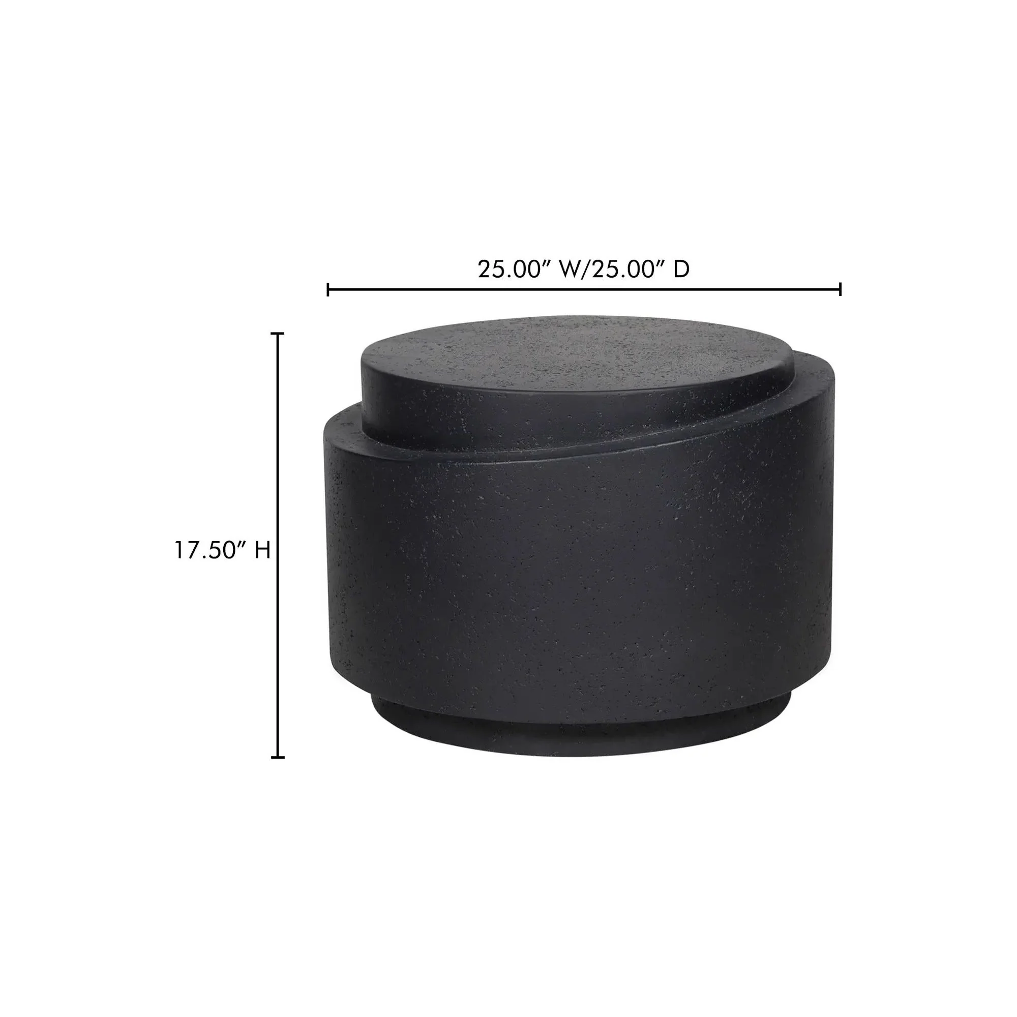 Moe's Home Collection Cosmo Black Outdoor Accent Table - Image 13