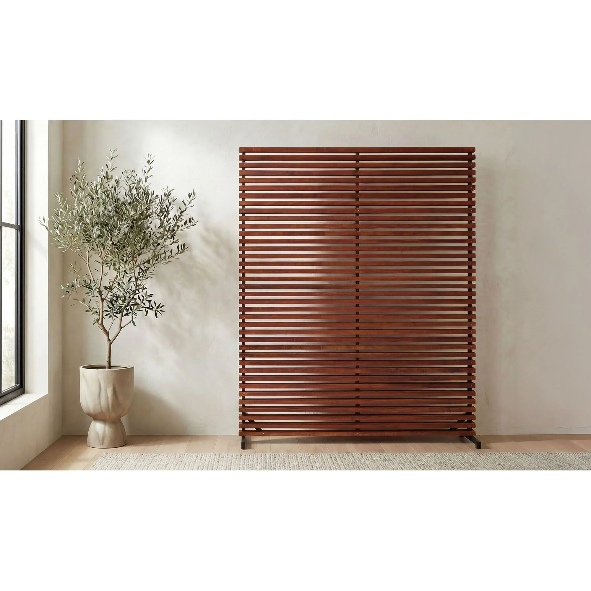 Moe's Home Dallin Screen Brown - Image 2