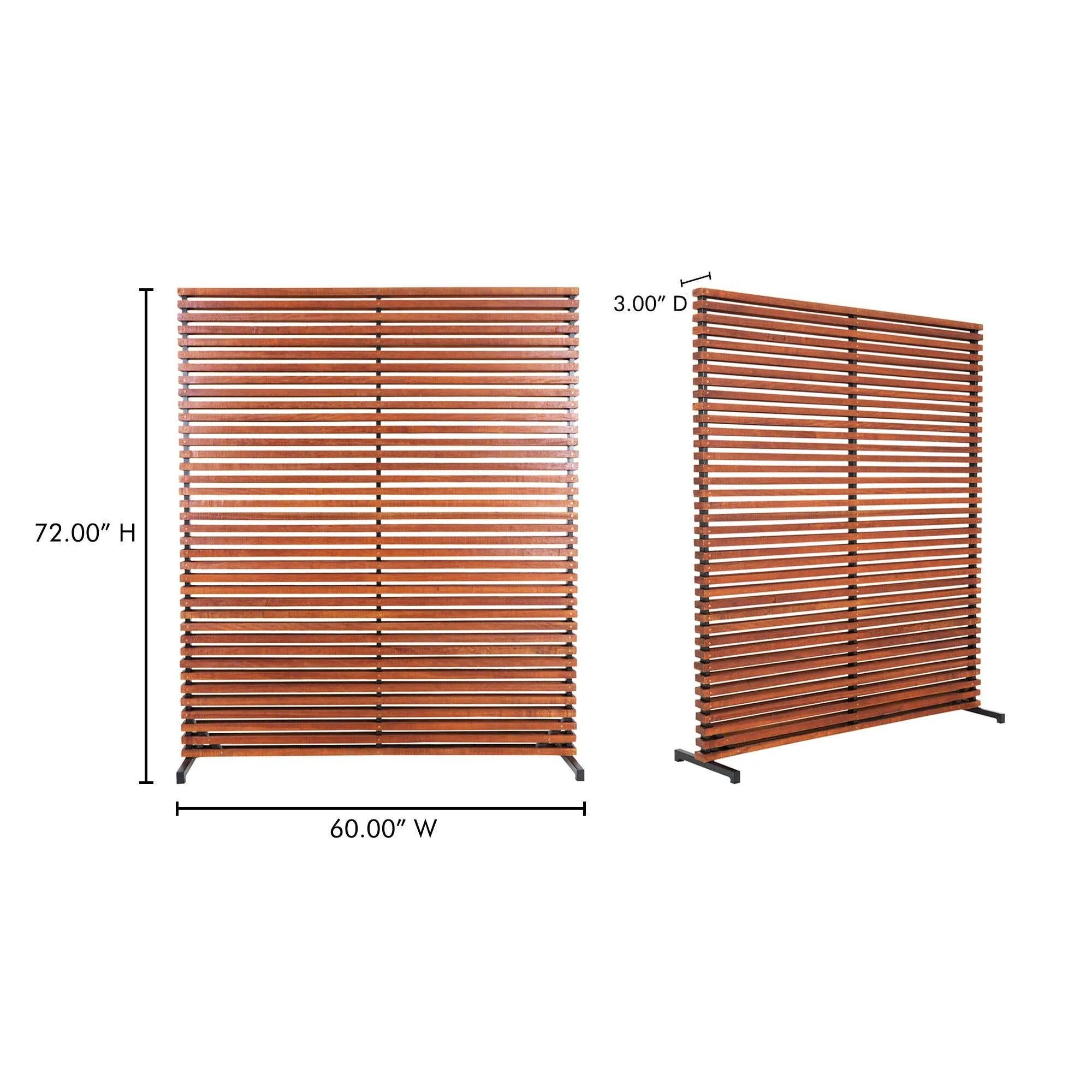 Moe's Home Dallin Screen Brown - Image 5