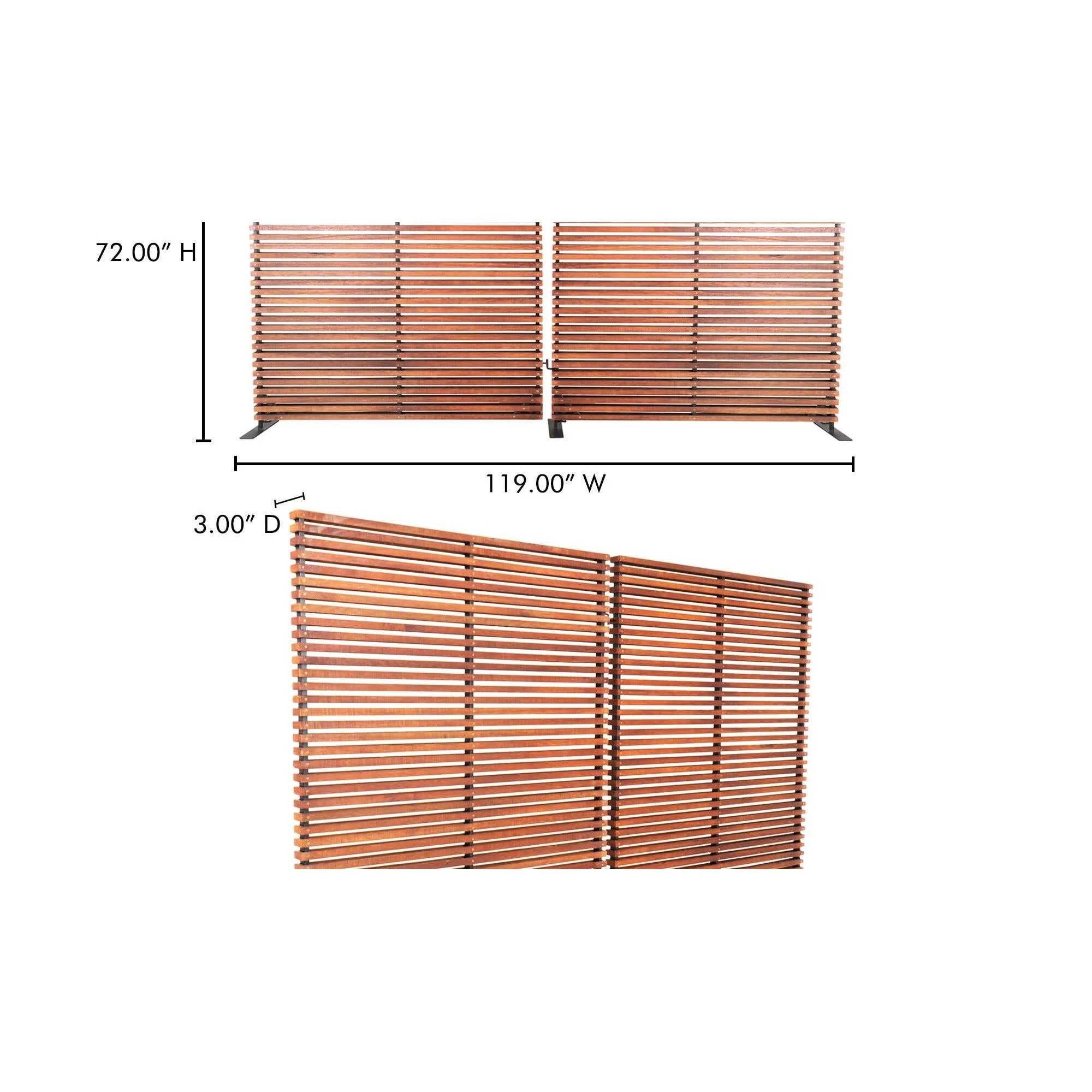 Moe's Home Damani Screen Brown - Image 5