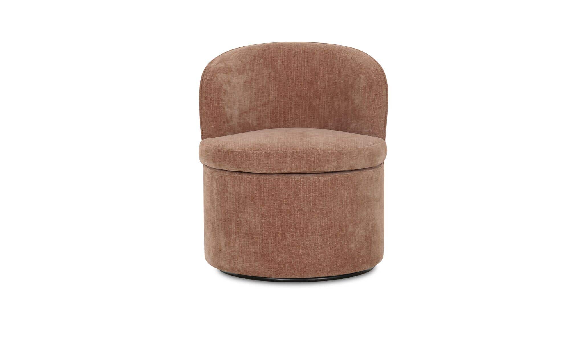 Moe's Home Dane Swivel Dining Chair Heritage Pink