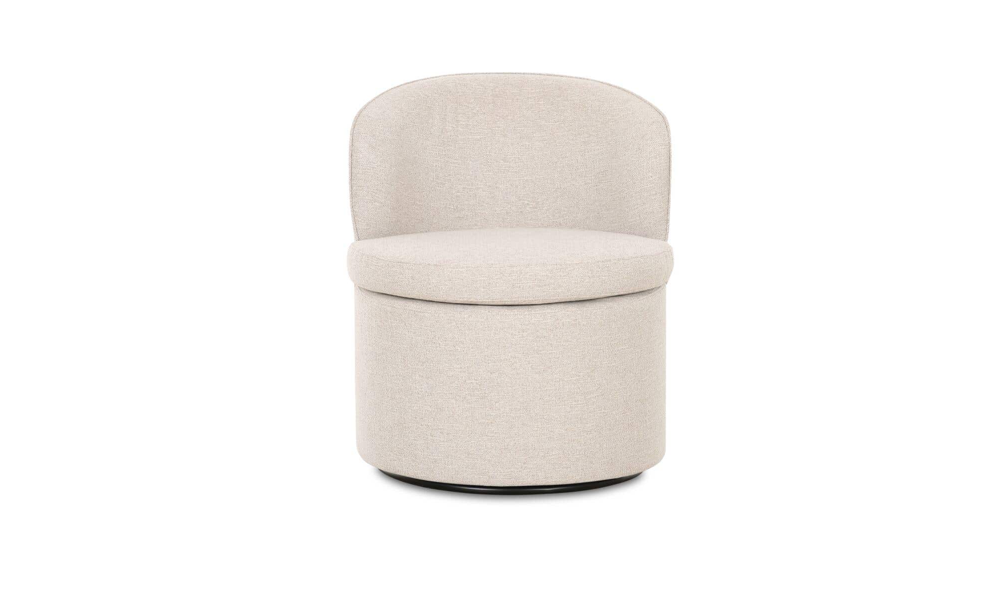 Moe's Home Dane Swivel Dining Chair Oatmeal