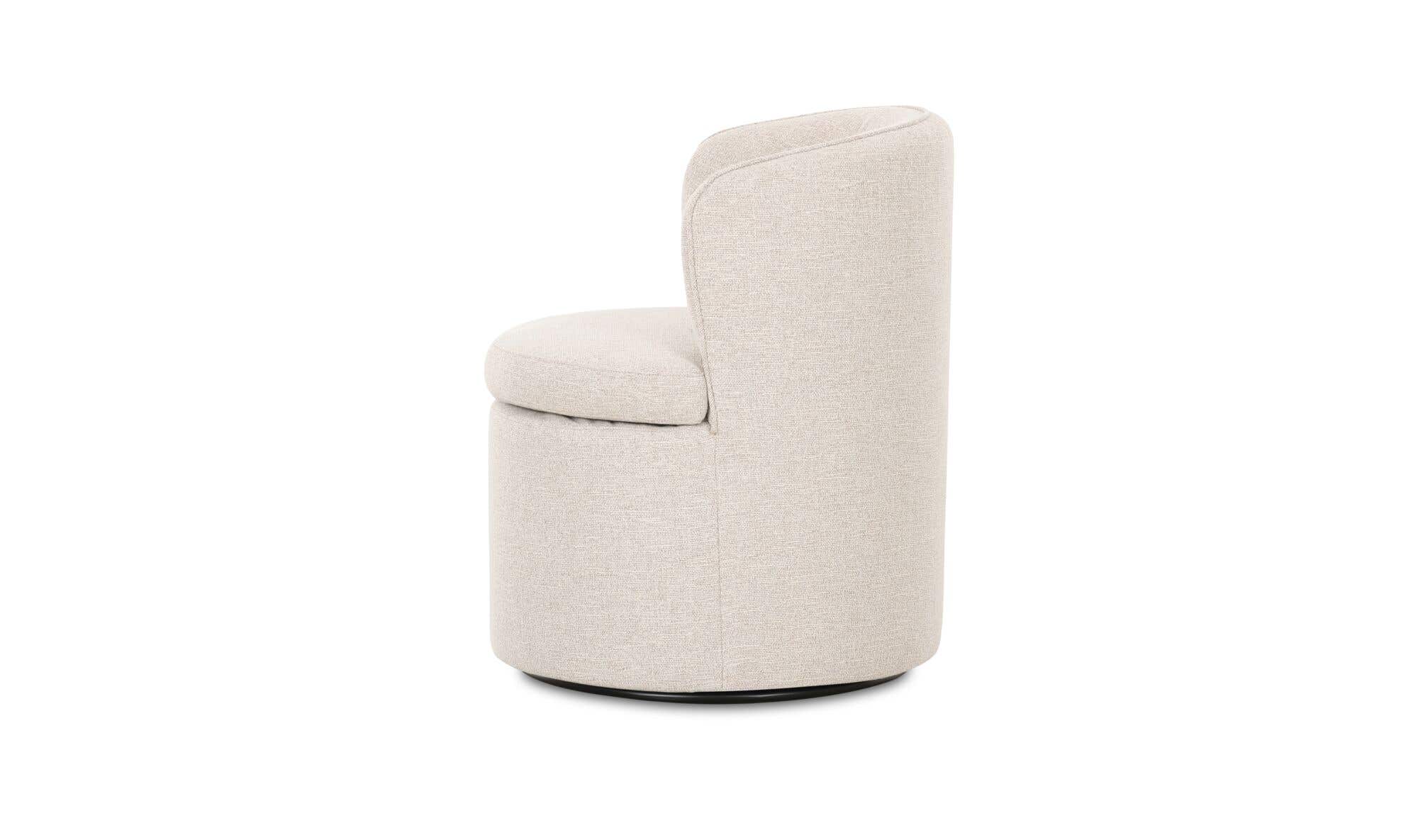 Moe's Home Dane Swivel Dining Chair Oatmeal - Image 5