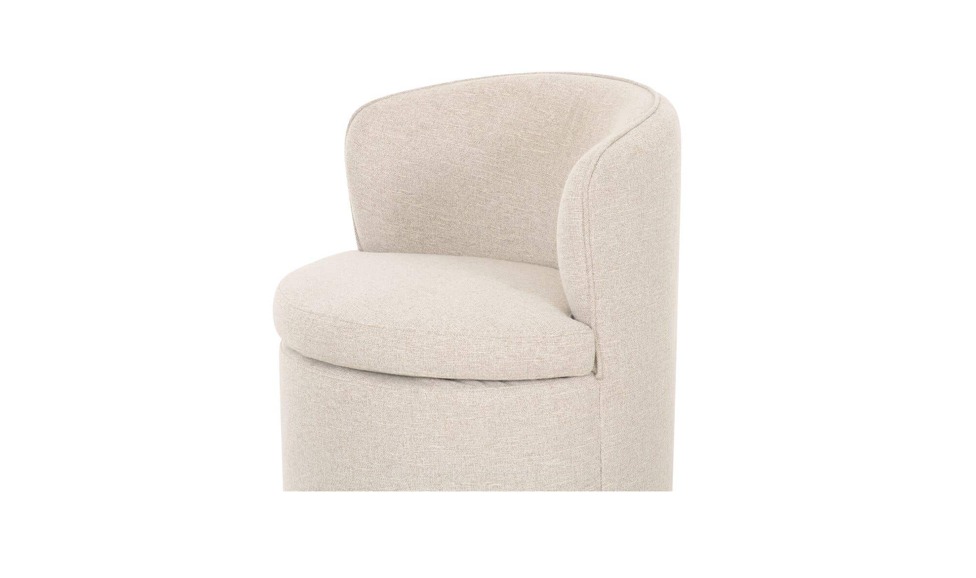 Moe's Home Dane Swivel Dining Chair Oatmeal - Image 6