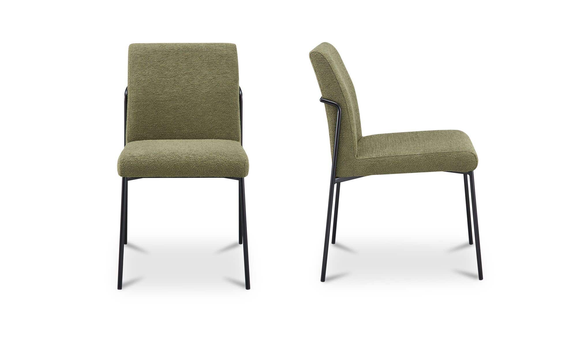 Moe's Home Danny Dining Chair Green-Set Of Two - Image 4