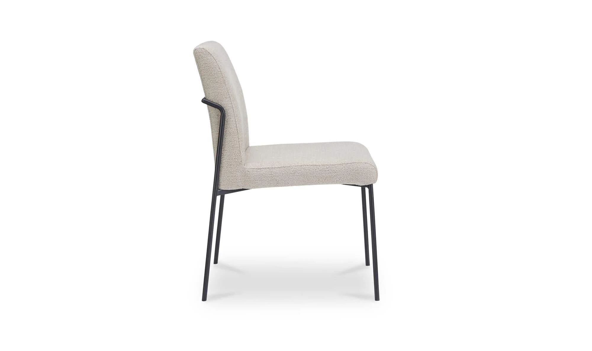 Moe's Home Danny Dining Chair Ivory Set of Two - Image 7