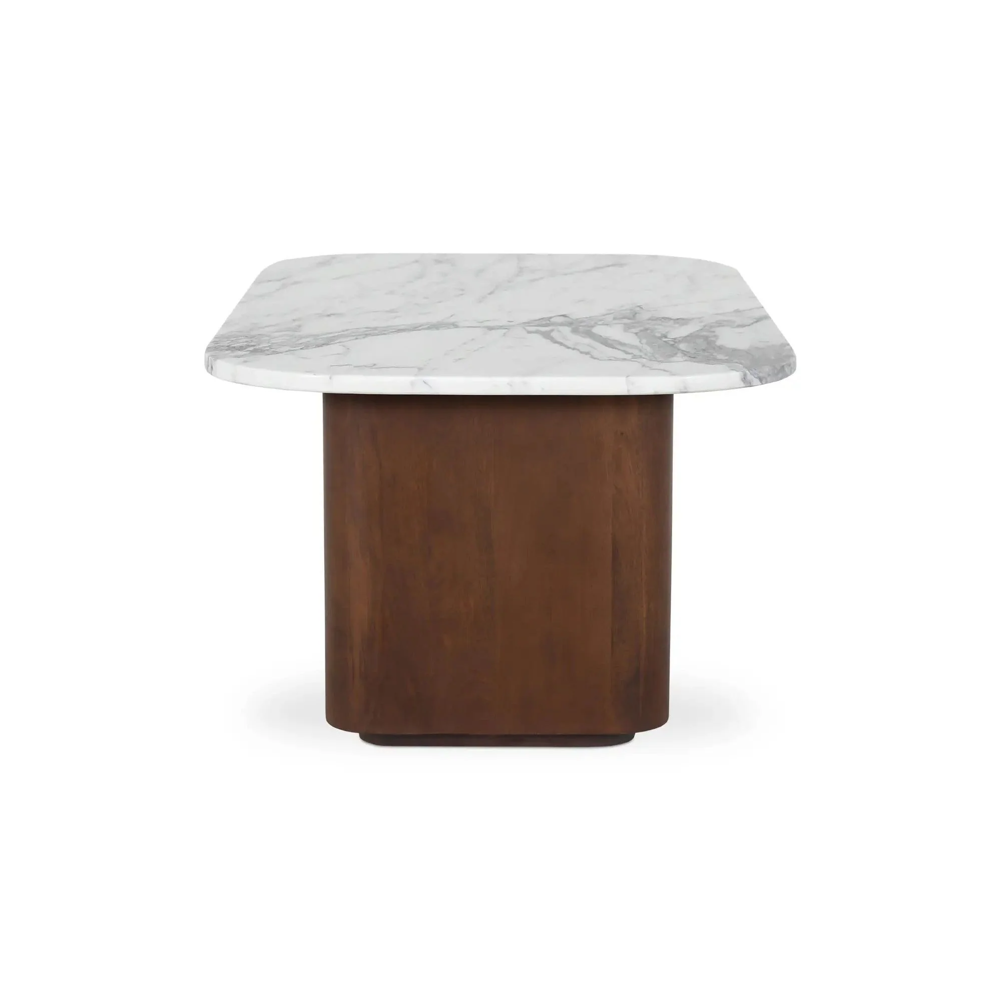 Moe's Home Collection Dash White Calacatta Marble Accent Table - Image 5