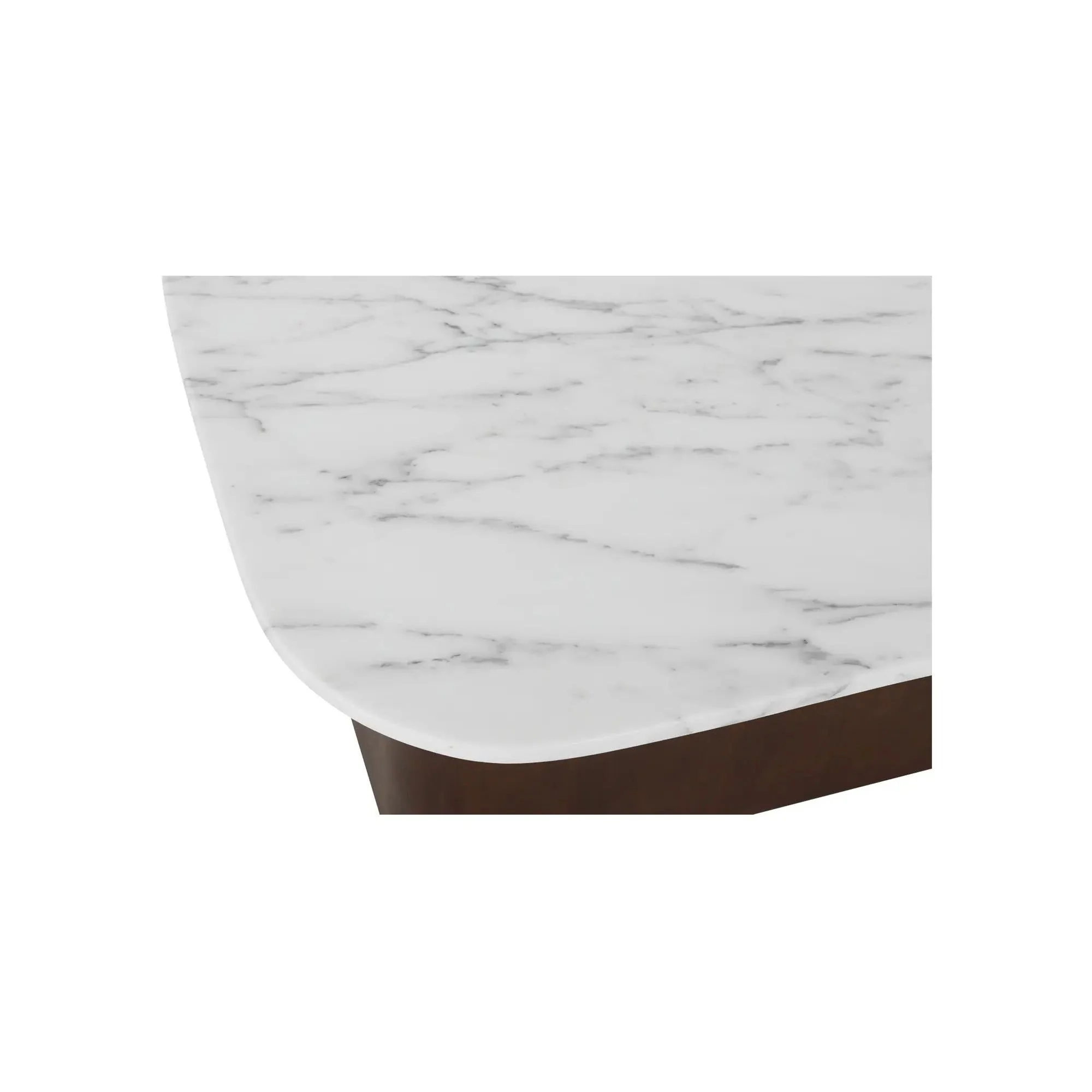 Moe's Home Collection Dash White Calacatta Marble Accent Table - Image 6