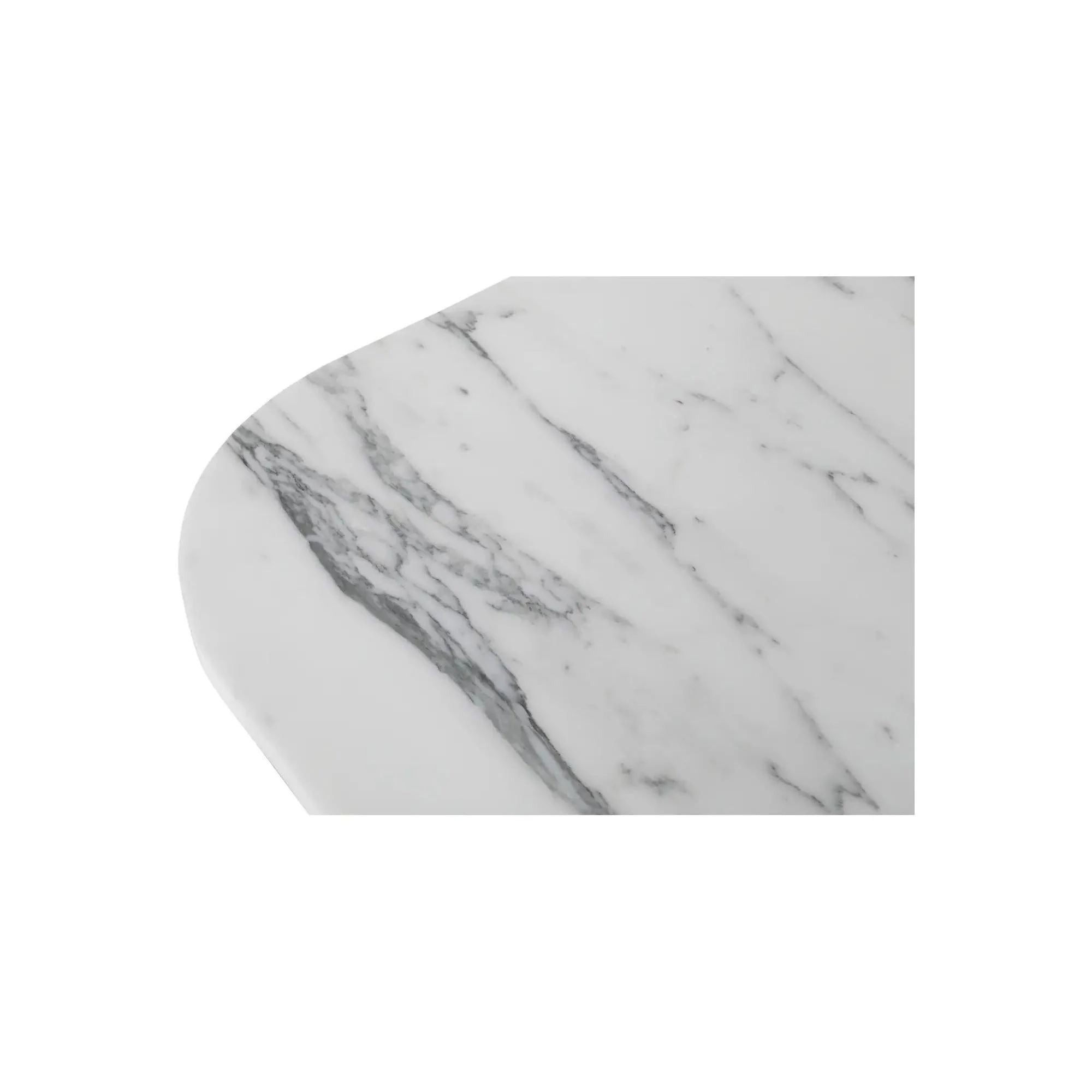 Moe's Home Collection Dash White Calacatta Marble Accent Table - Image 7