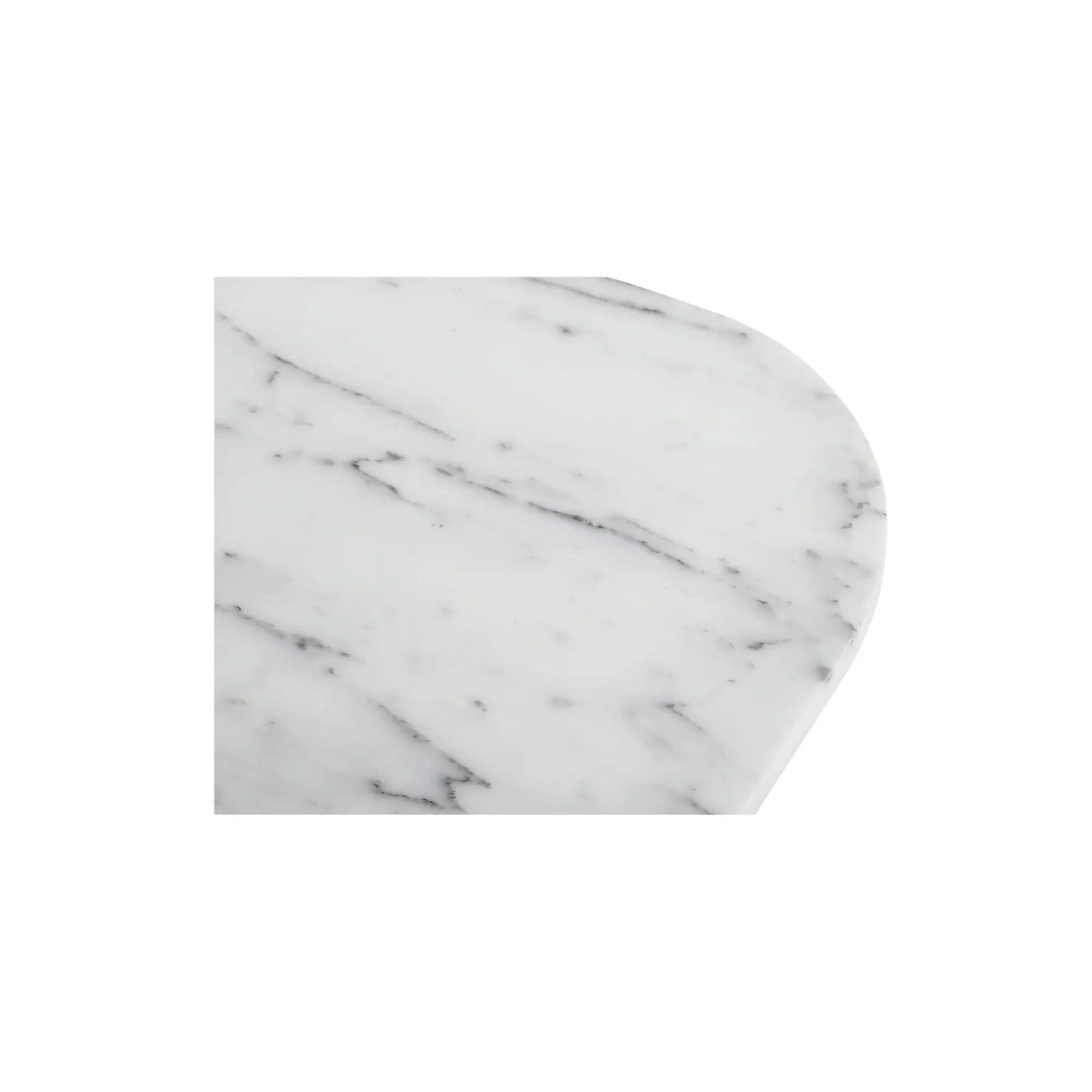 Moe's Home Collection Dash White Calacatta Marble Accent Table - Image 8