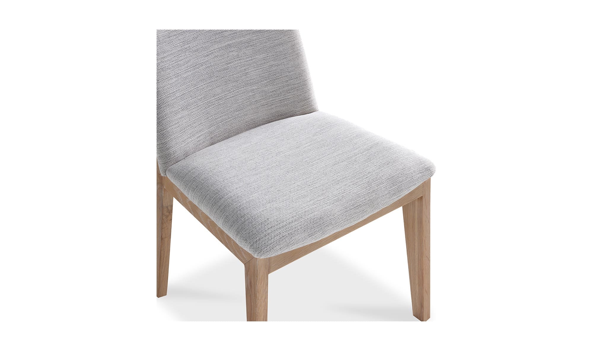 Moe's Home Deco Oak Dining Chair Light Grey - Set Of Two - Image 10