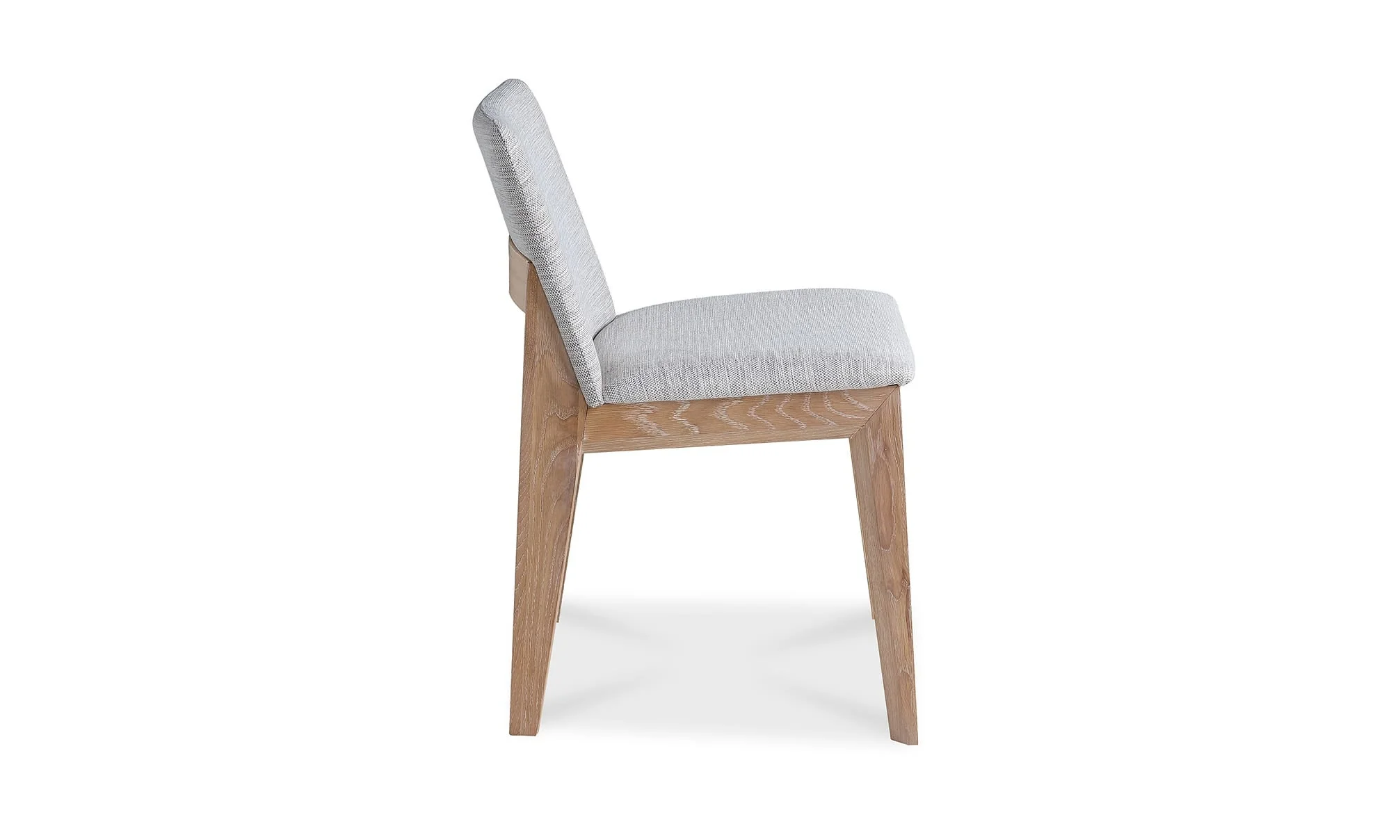Moe's Home Deco Oak Dining Chair Light Grey - Set Of Two - Image 7