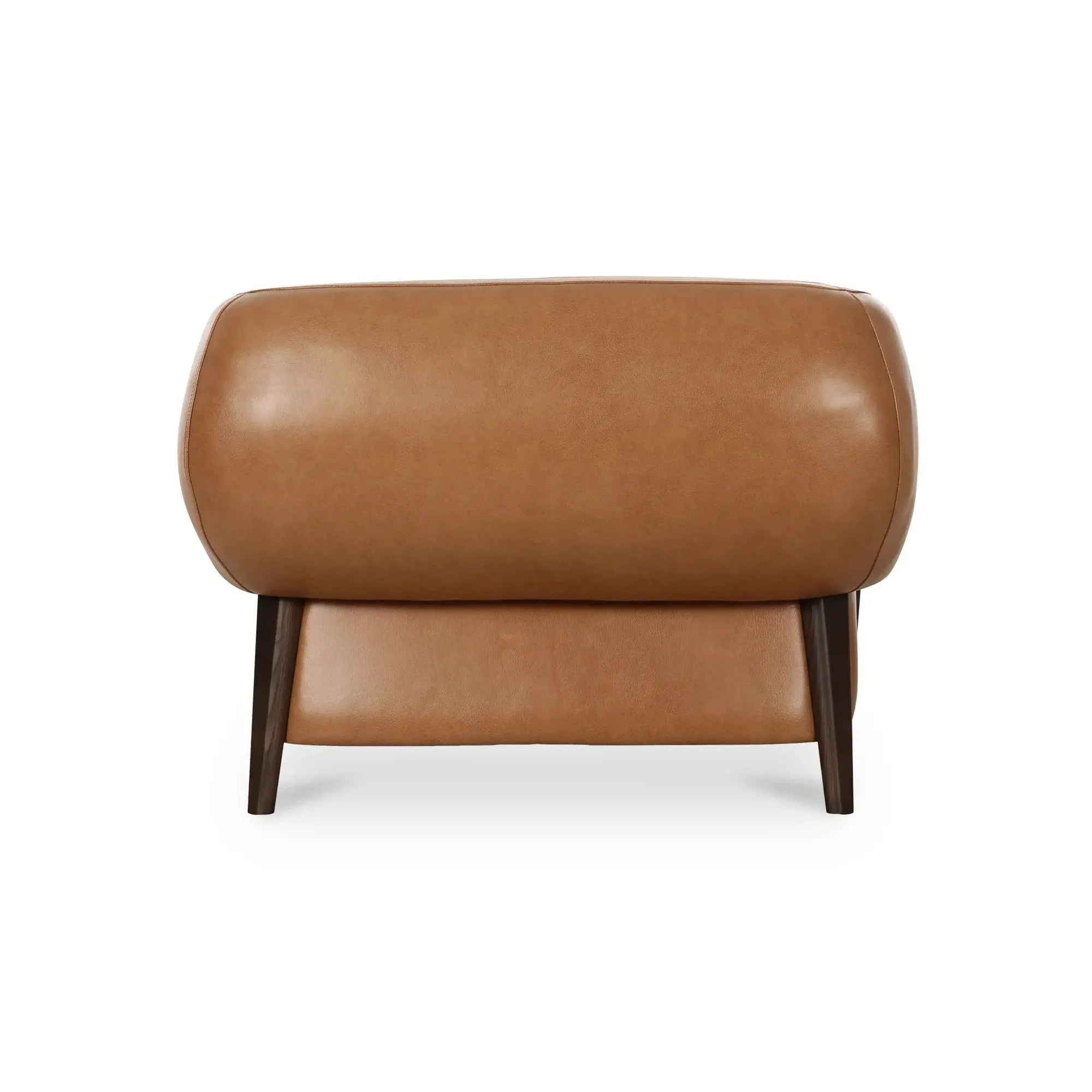 Moe's Home Collection Devlin Tan Leather Lounge Chair - Image 6