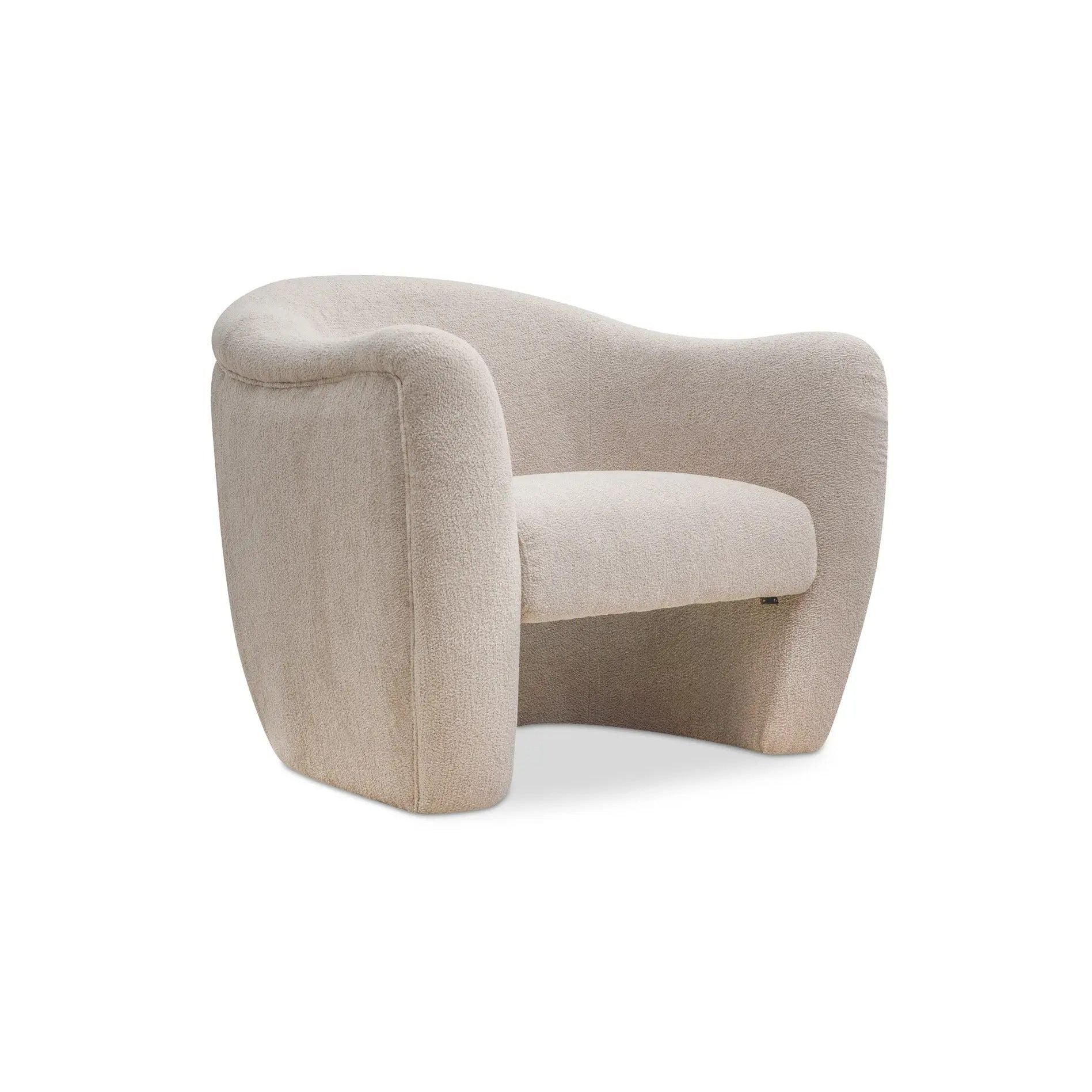 Moe's Home Collection Domino Beige Accent Chair - Image 3