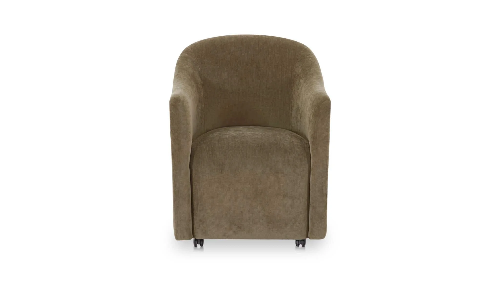 Moe's Home Drava Rolling Dining Chair Green