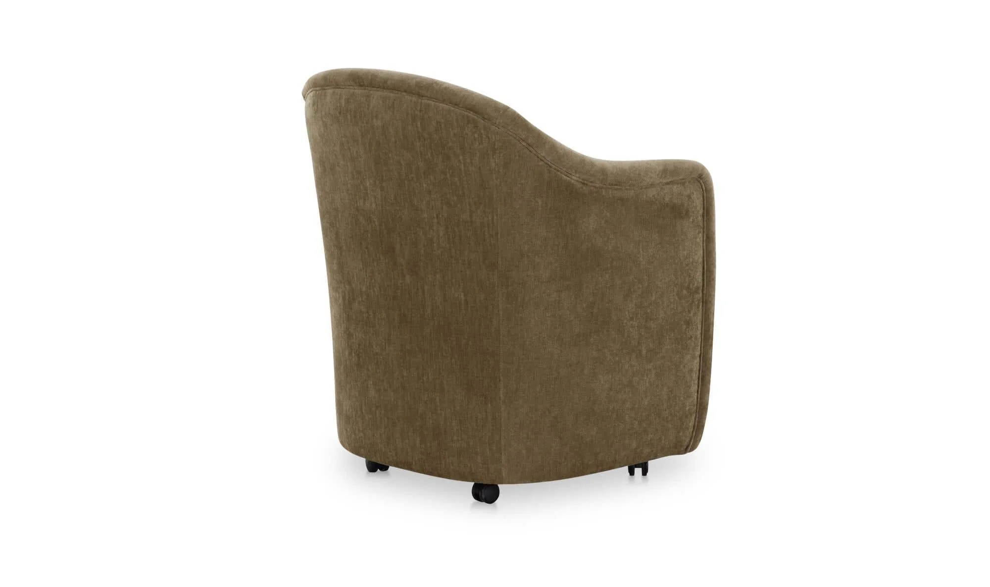 Moe's Home Drava Rolling Dining Chair Green - Image 4