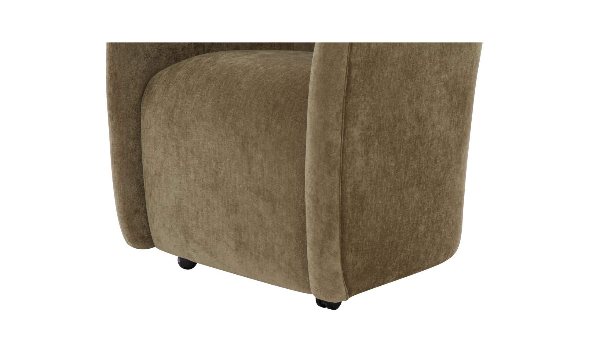 Moe's Home Drava Rolling Dining Chair Green - Image 5