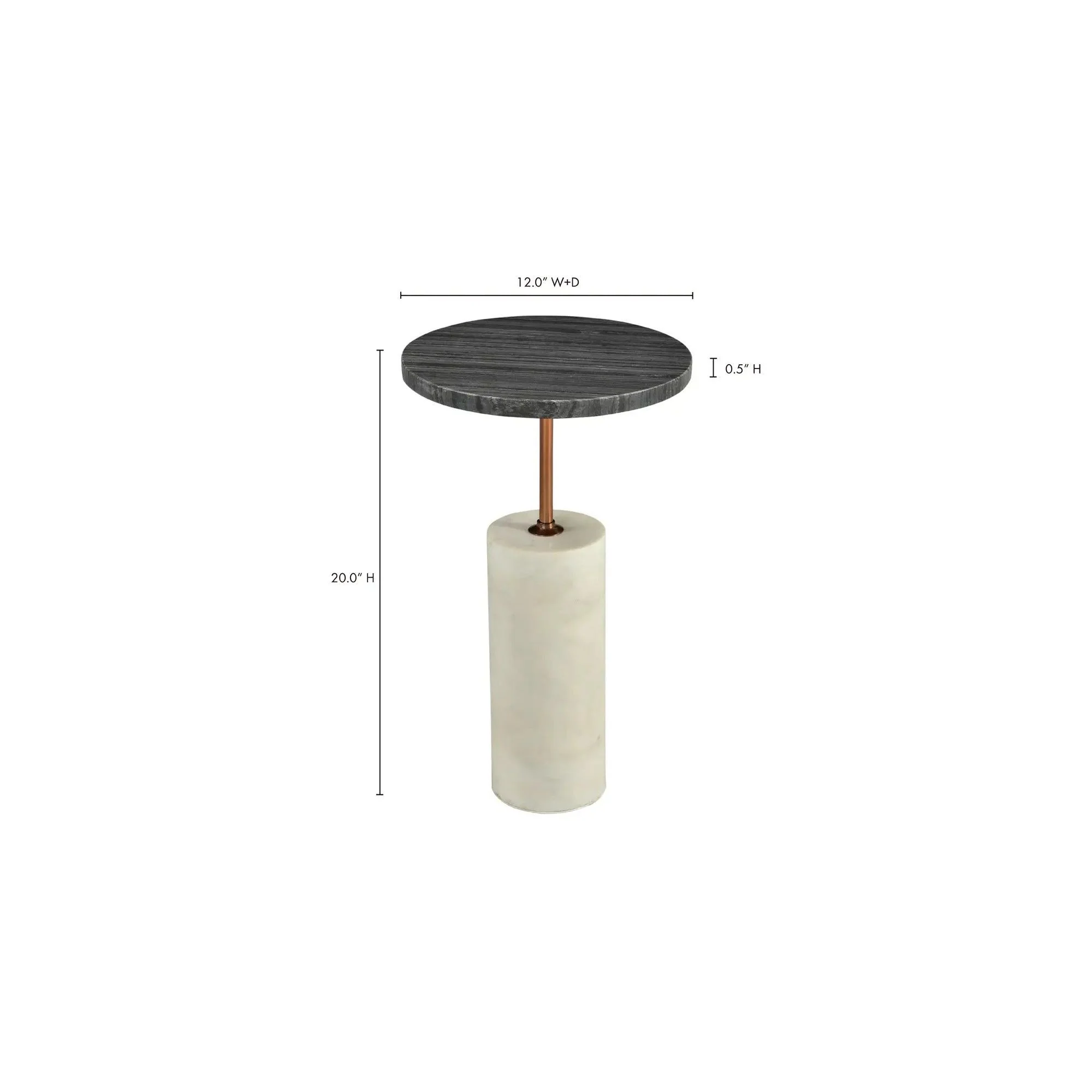 Moe's Home Collection Dusk Black Accent Table - Image 5