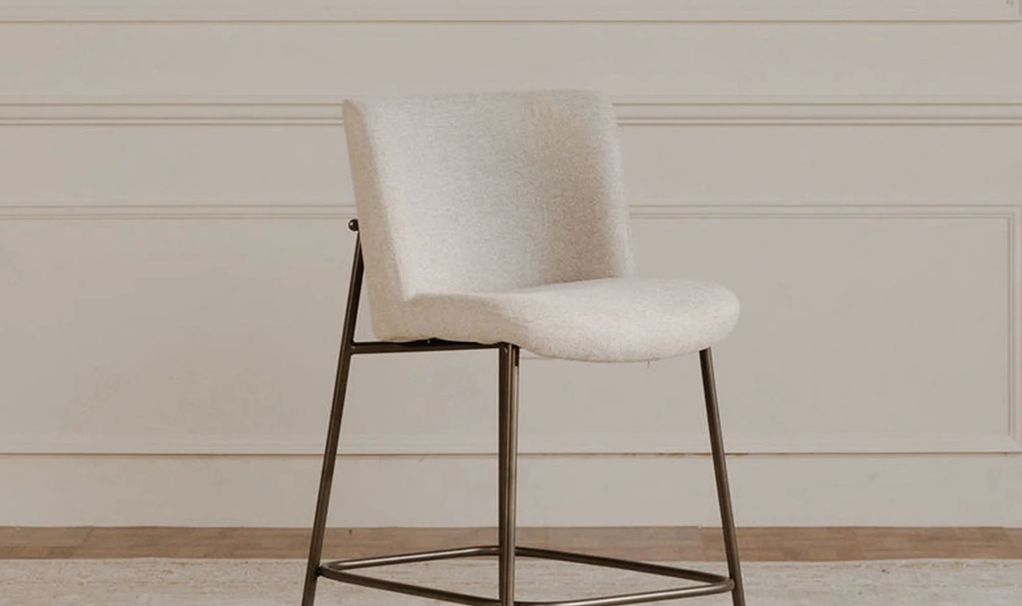 Moe's Home Early Bar Stool Beige - Image 2