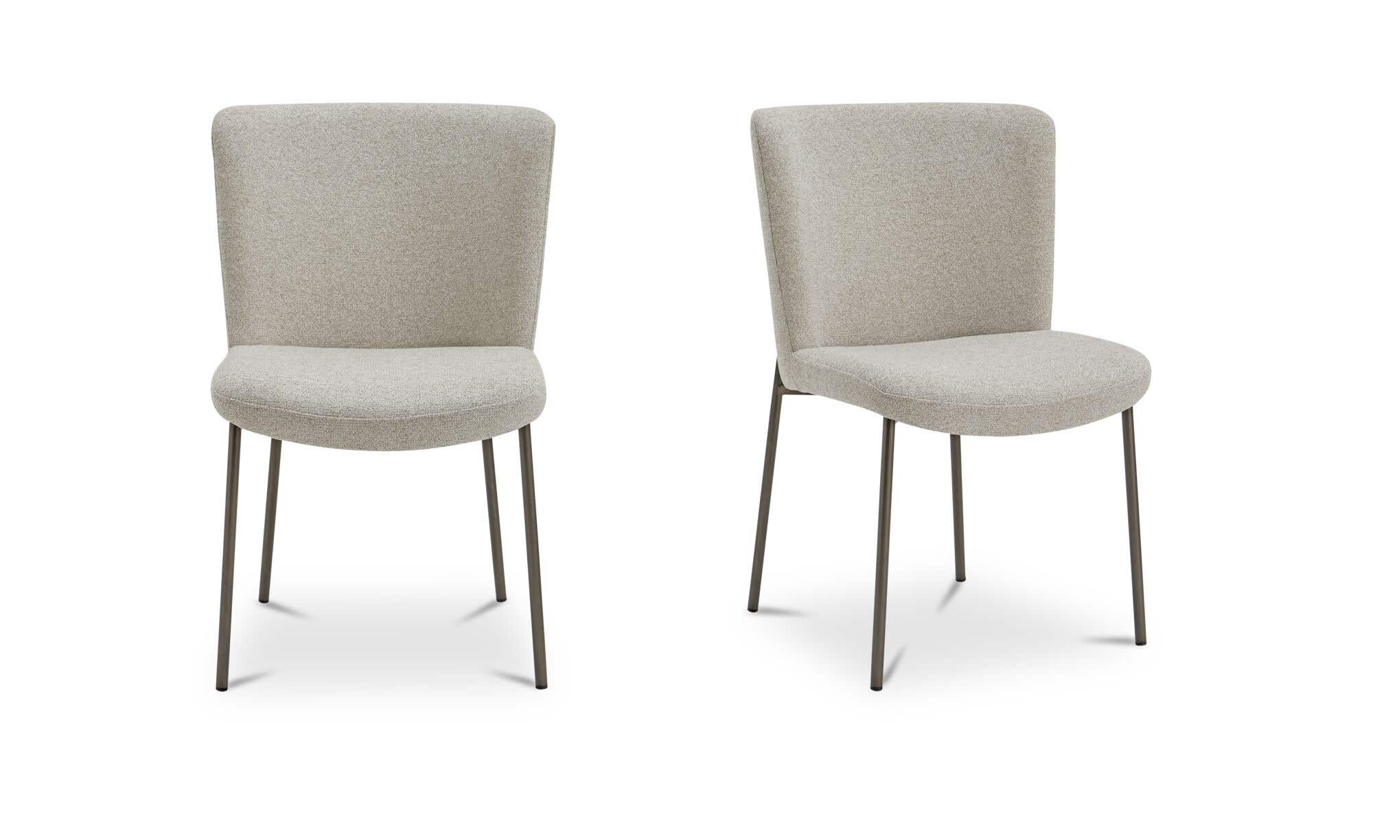 Moe's Home Early Dining Chair Beige-Set Of Two
