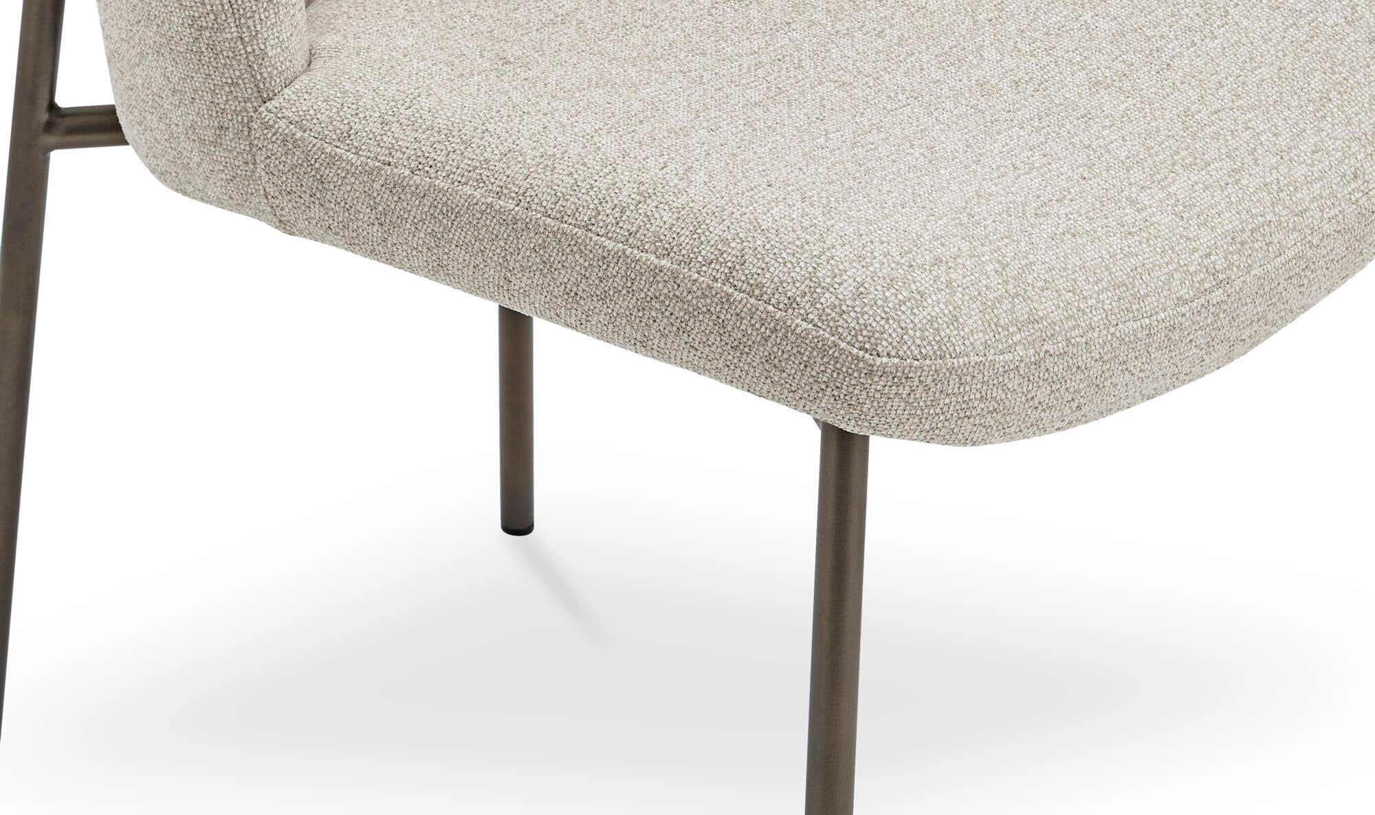 Moe's Home Early Dining Chair Beige-Set Of Two - Image 7