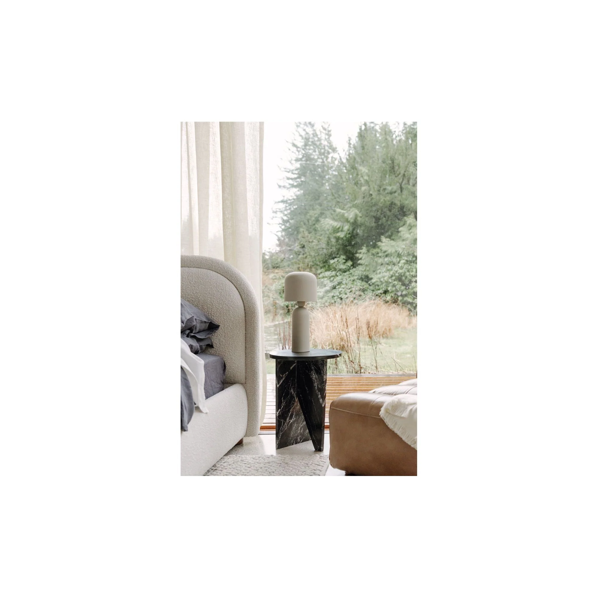 Moe's Home Echo Lamp Cream - Image 2