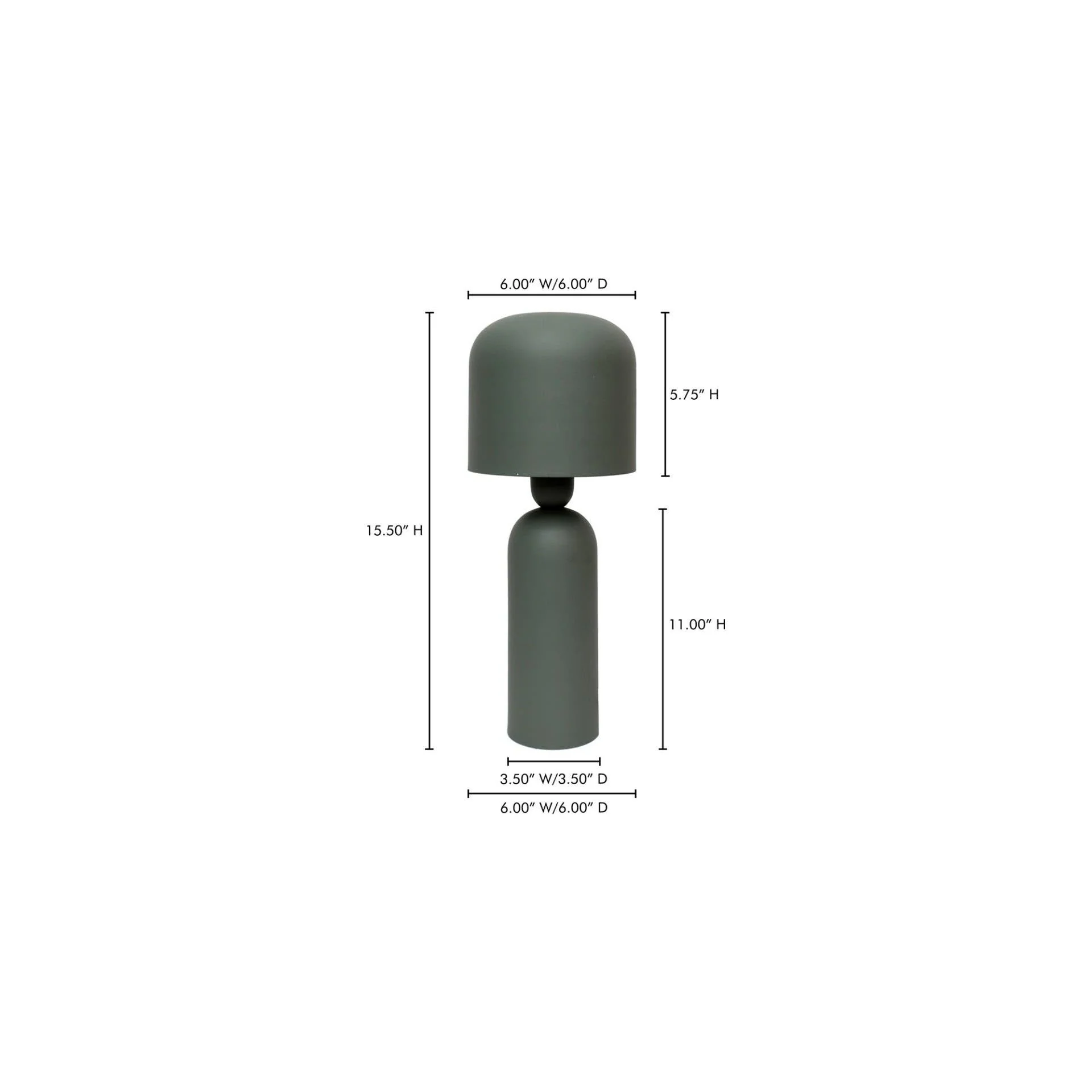 Moe's Home Echo Lamp Green - Image 7
