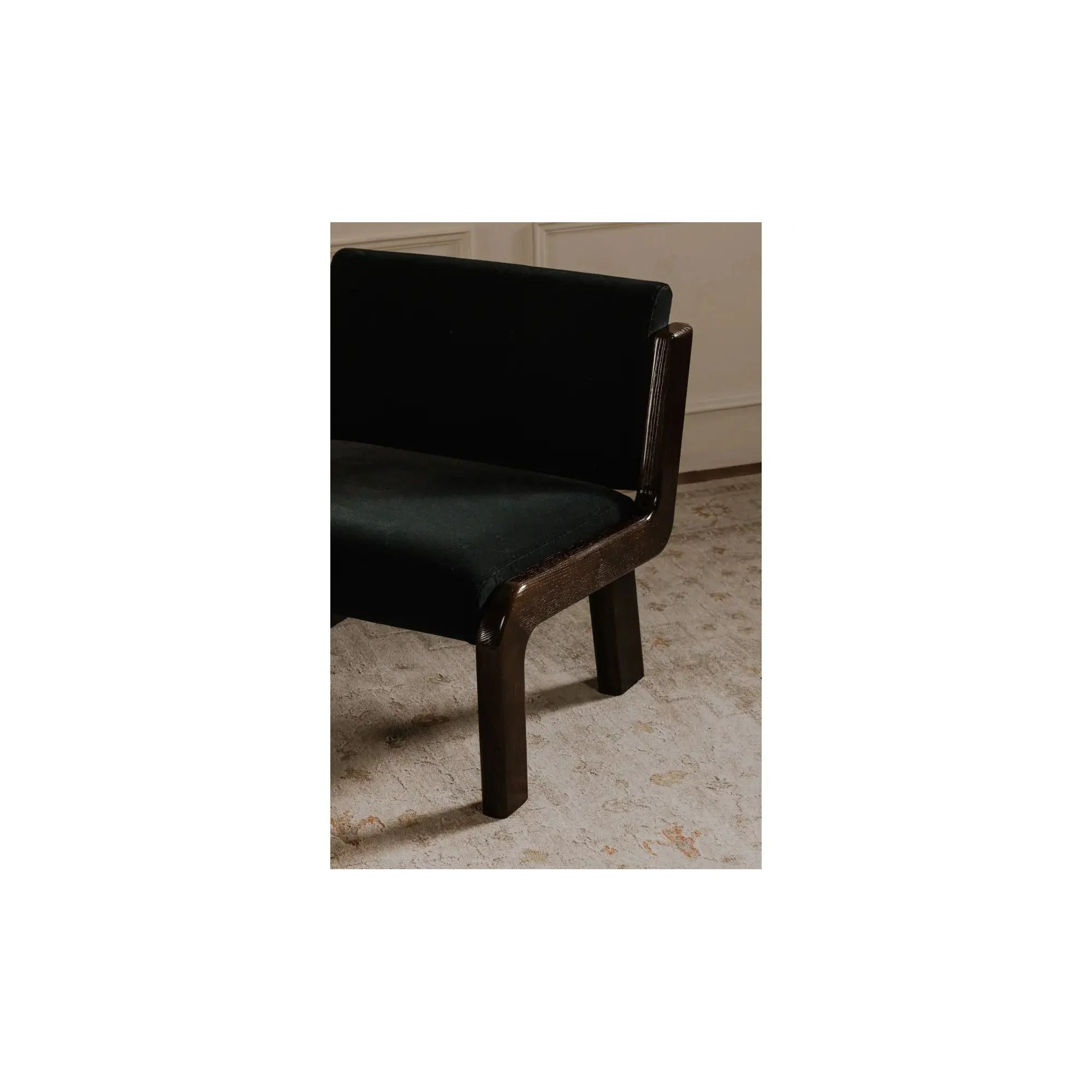 Moe's Home Collection Edie Black Faux Mohair Accent Chair - Image 5