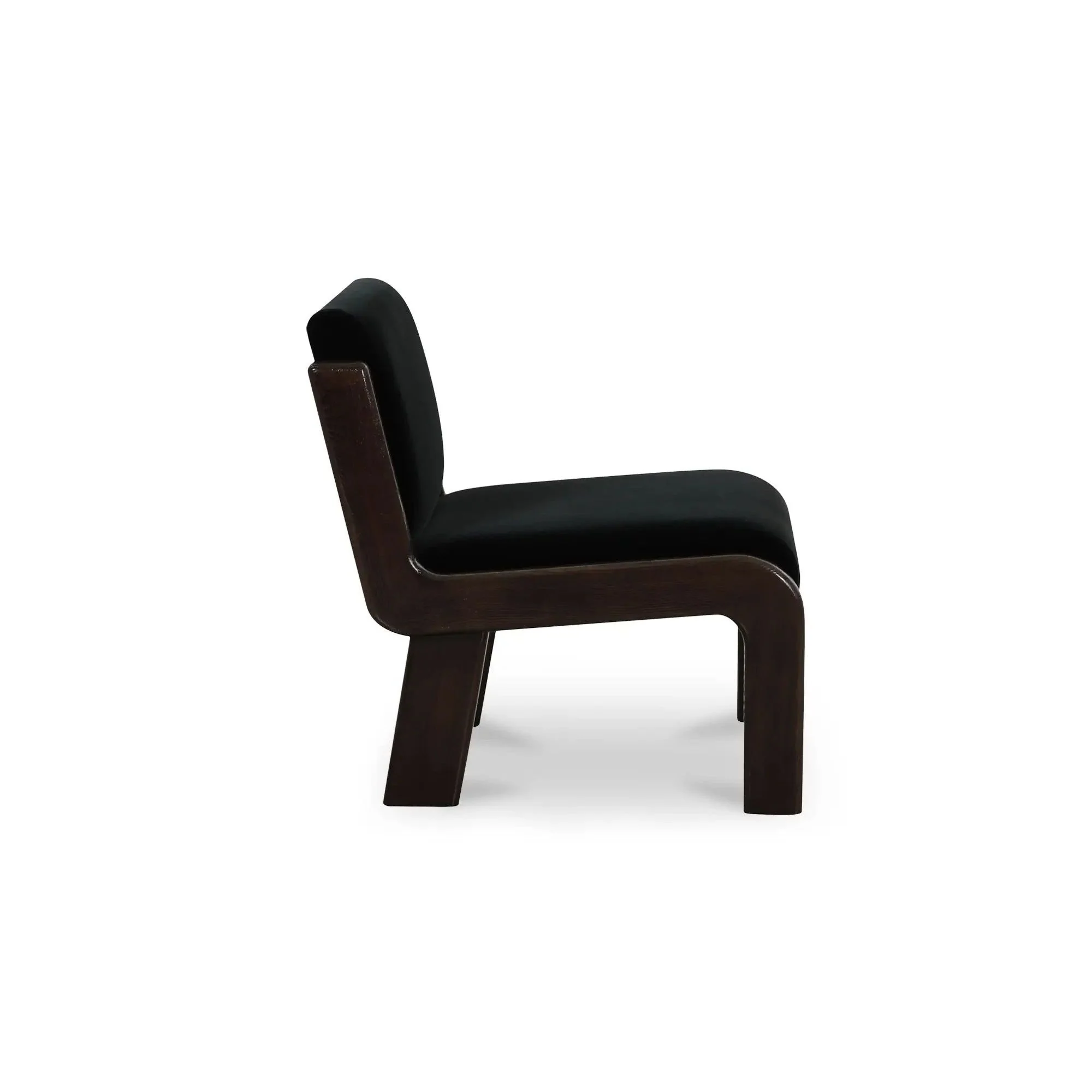 Moe's Home Collection Edie Black Faux Mohair Accent Chair - Image 7