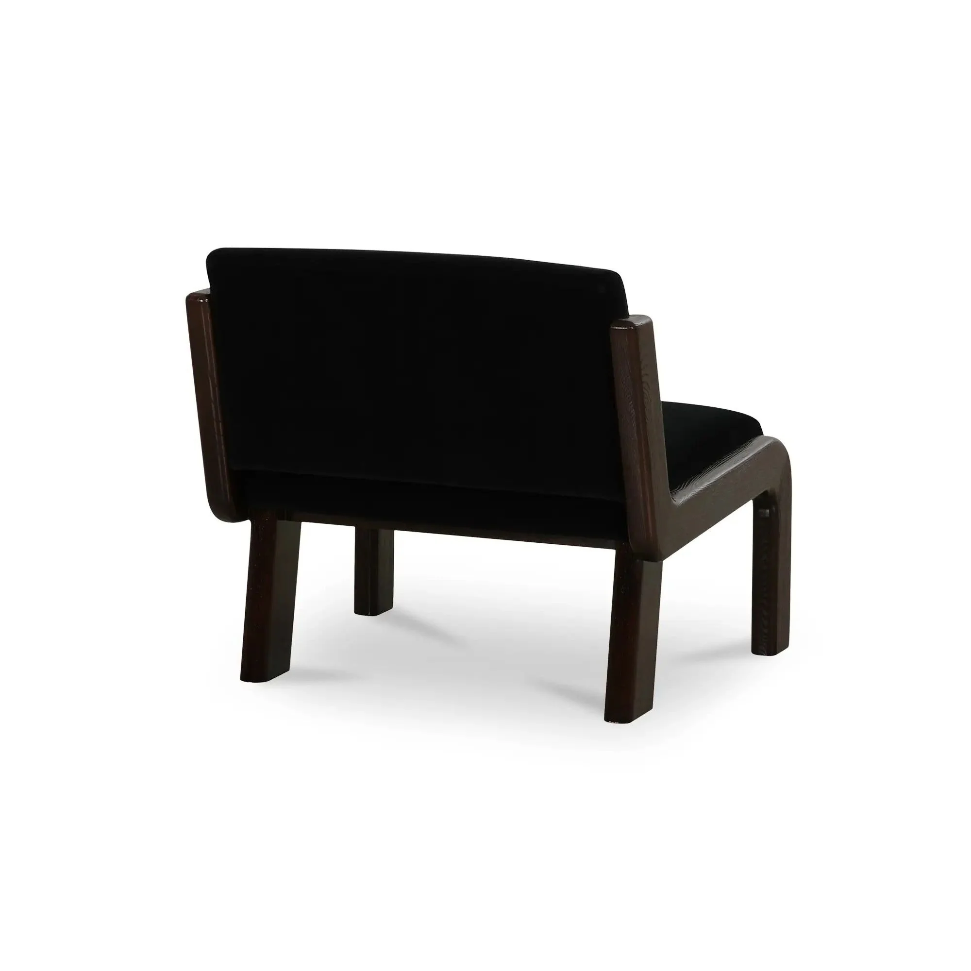 Moe's Home Collection Edie Black Faux Mohair Accent Chair - Image 8